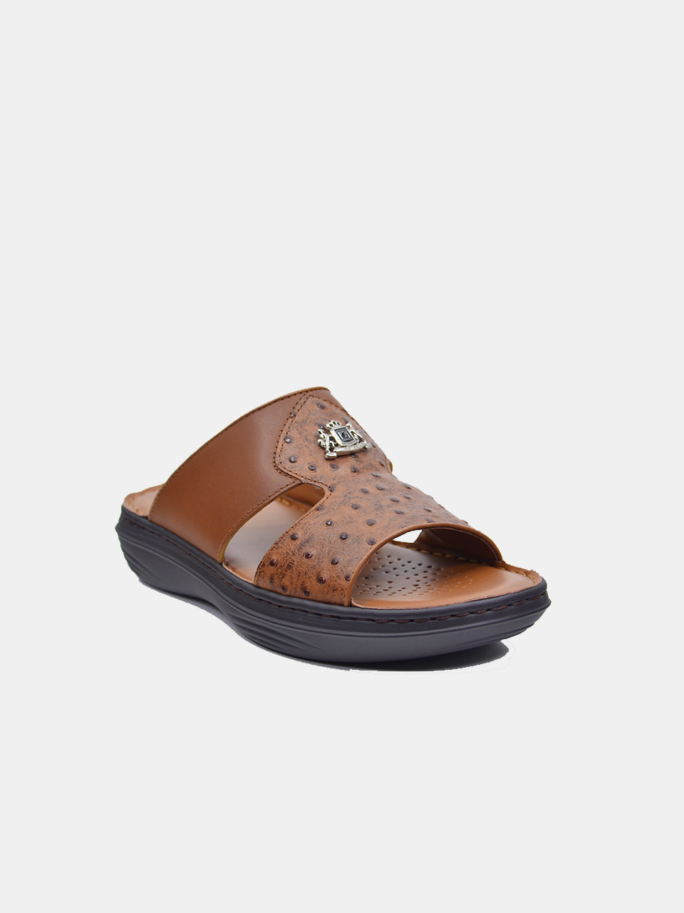 Barjeel Uno 21410-2 Men's Arabic Sandals #color_Brown