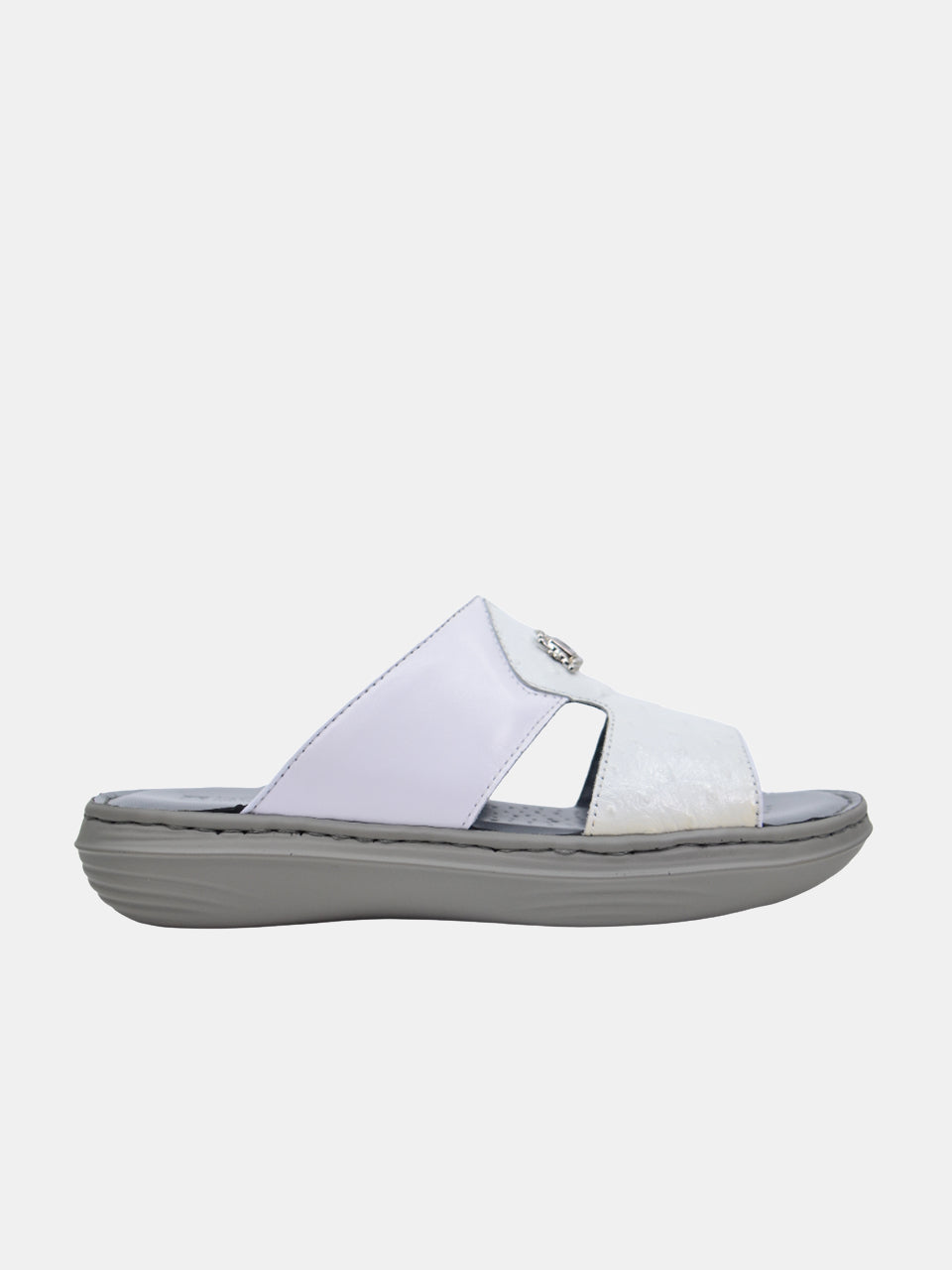 Barjeel Uno 21410-2 Men's Arabic Sandals #color_White