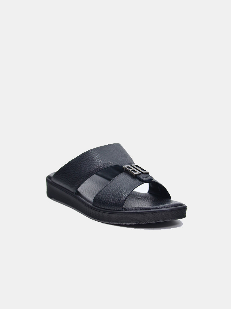 Barjeel Uno SP1-012 Men's Arabic Sandals #color_Black