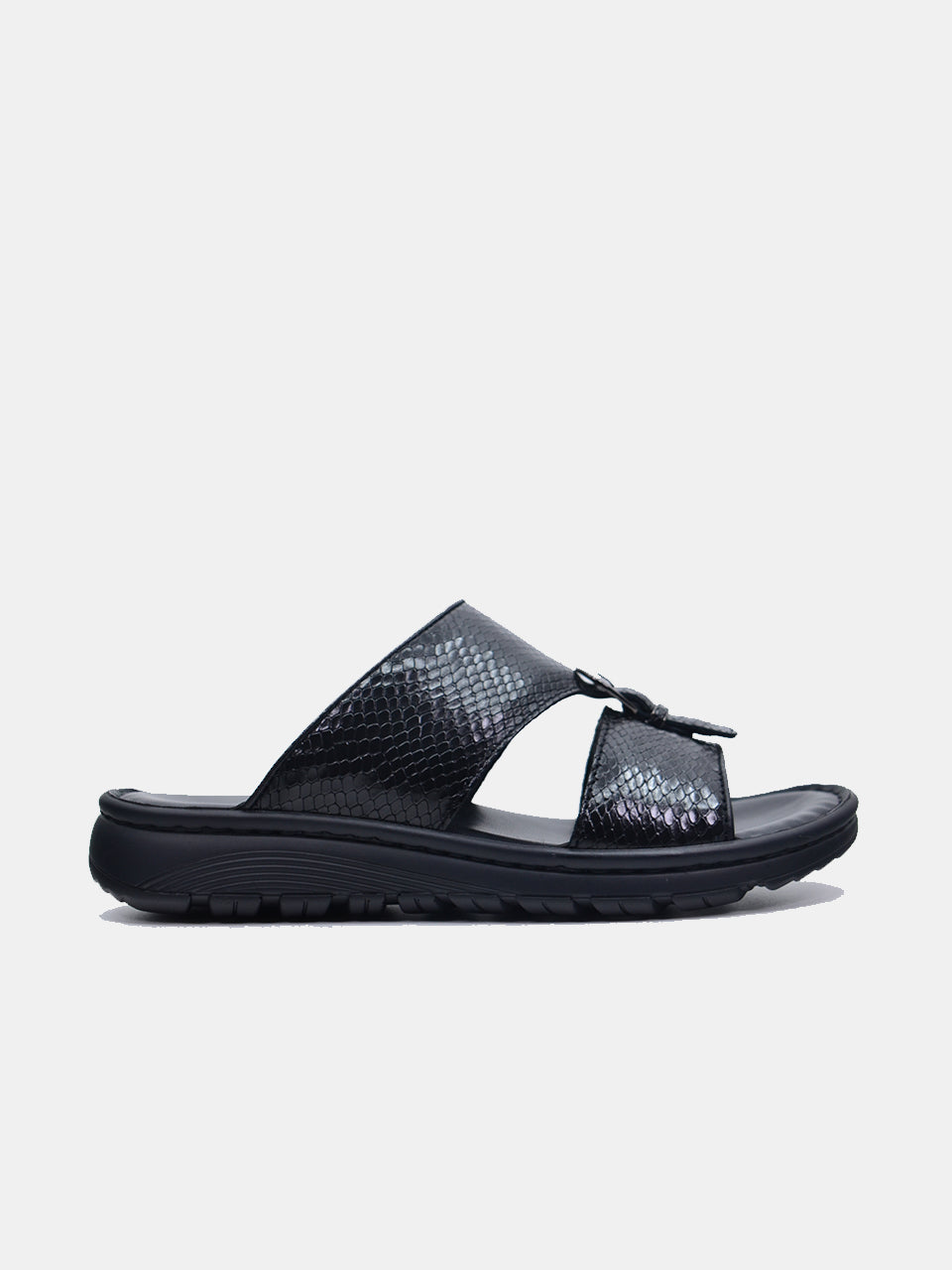 Barjeel Uno 29550-1 Men's Arabic Sandals #color_Black