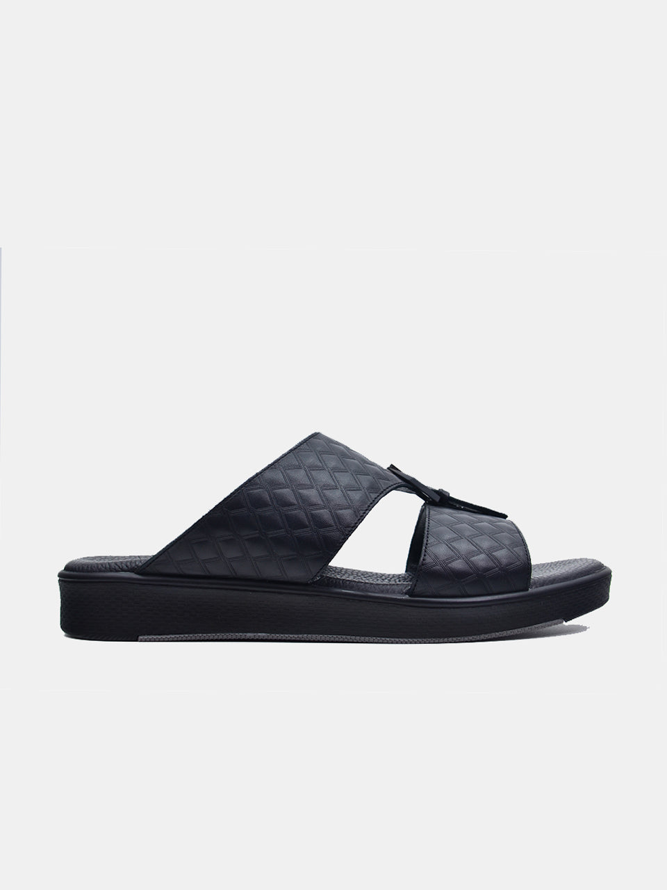 Barjeel Uno B-09 Men's Arabic Sandals #color_Black