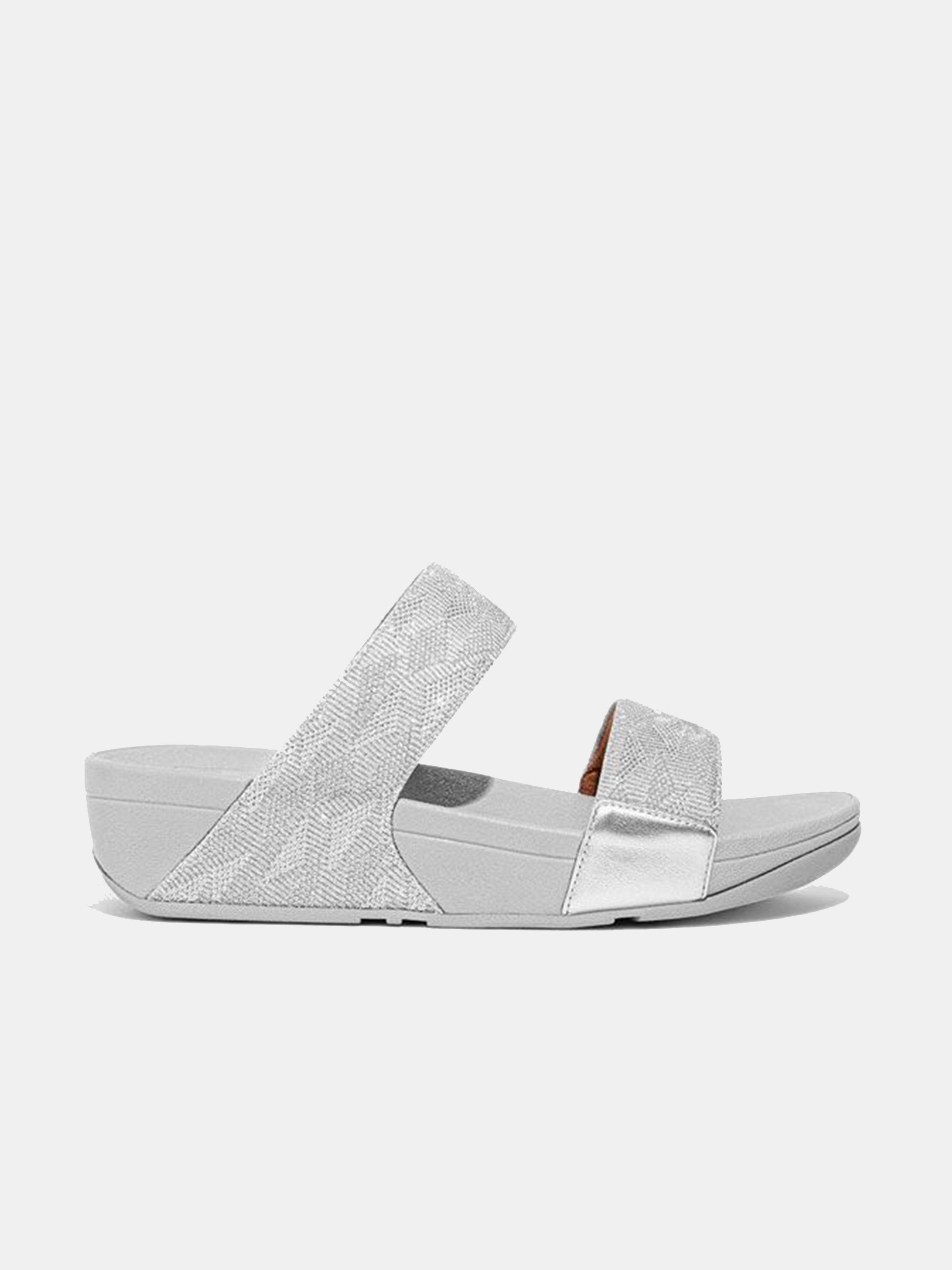 Fitflop Lulu Women's Glitz Slides #color_Silver