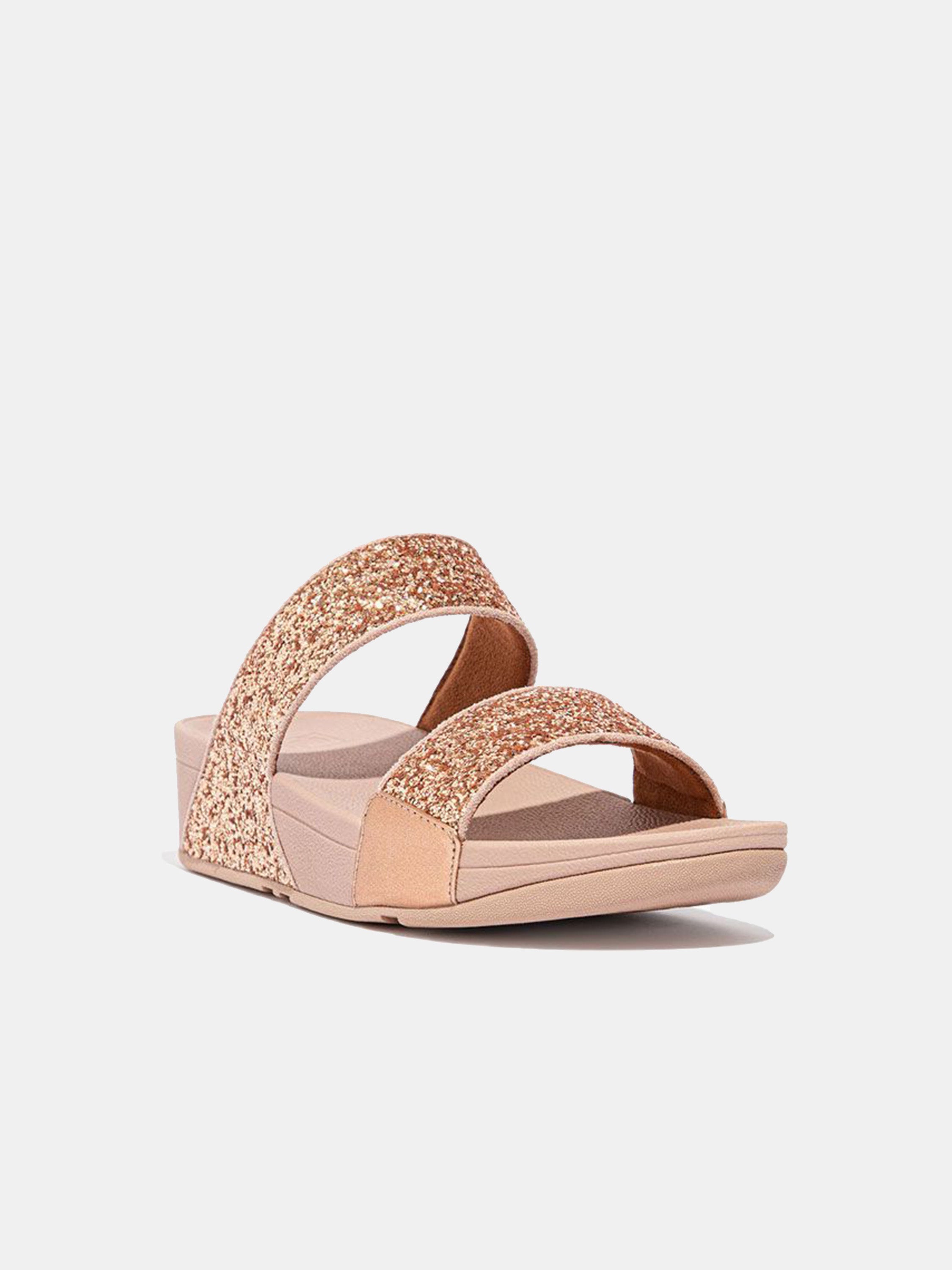 FitFlop Lulu Women's Glitter Slides #color_Gold