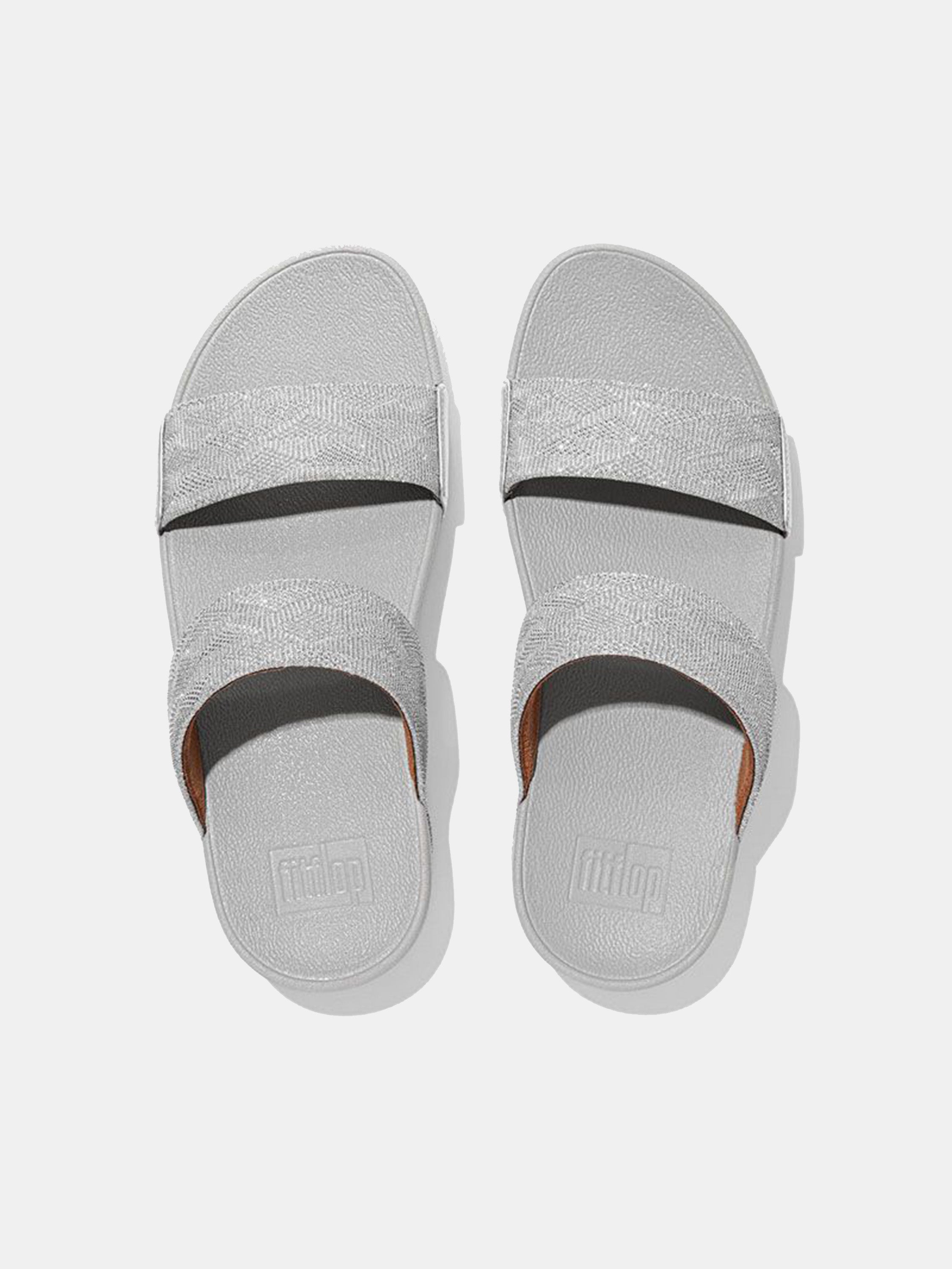 Fitflop Lulu Women's Glitz Slides #color_Silver