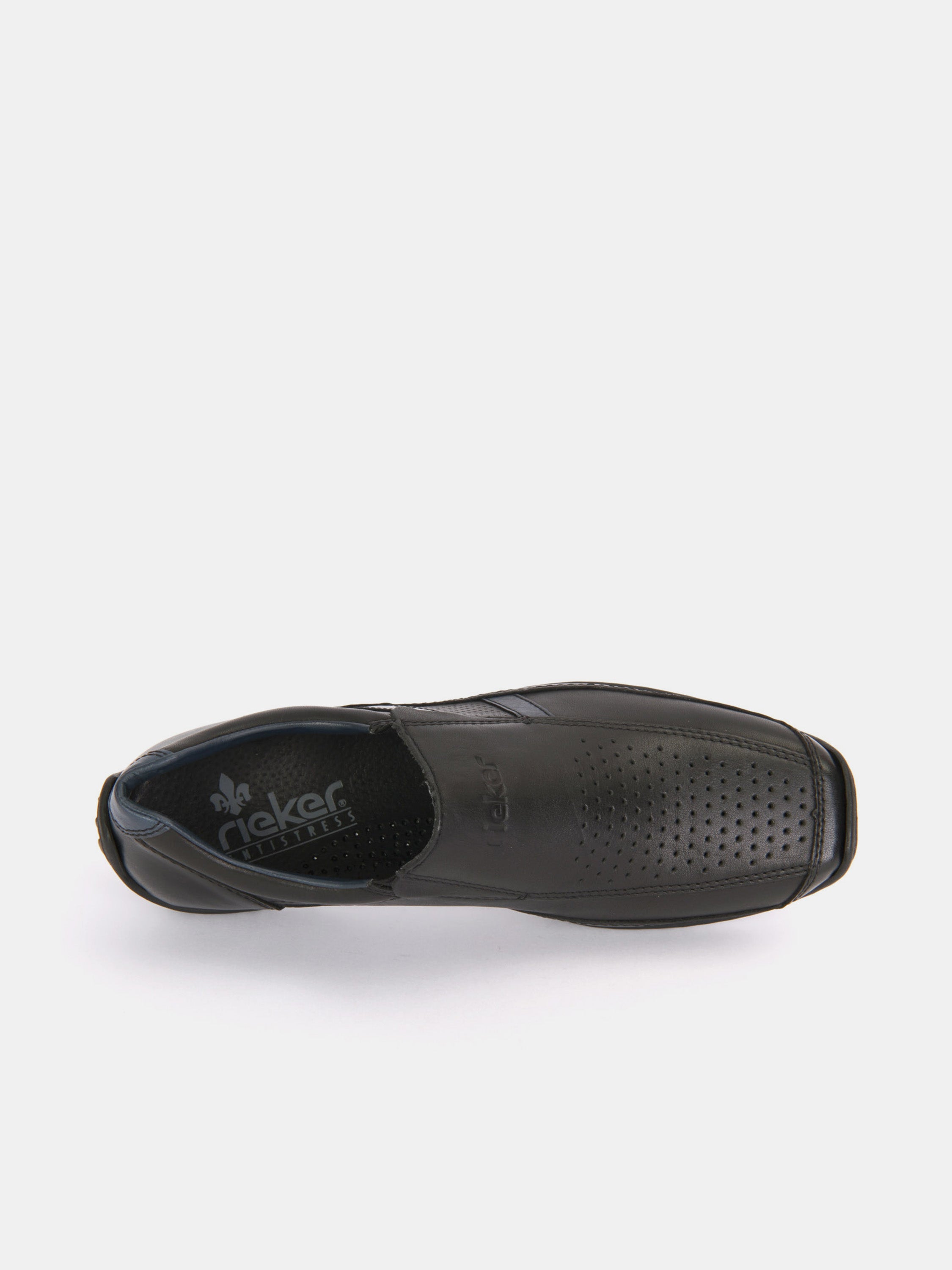 Rieker 08985 Men's Slip On Loafers #color_Black