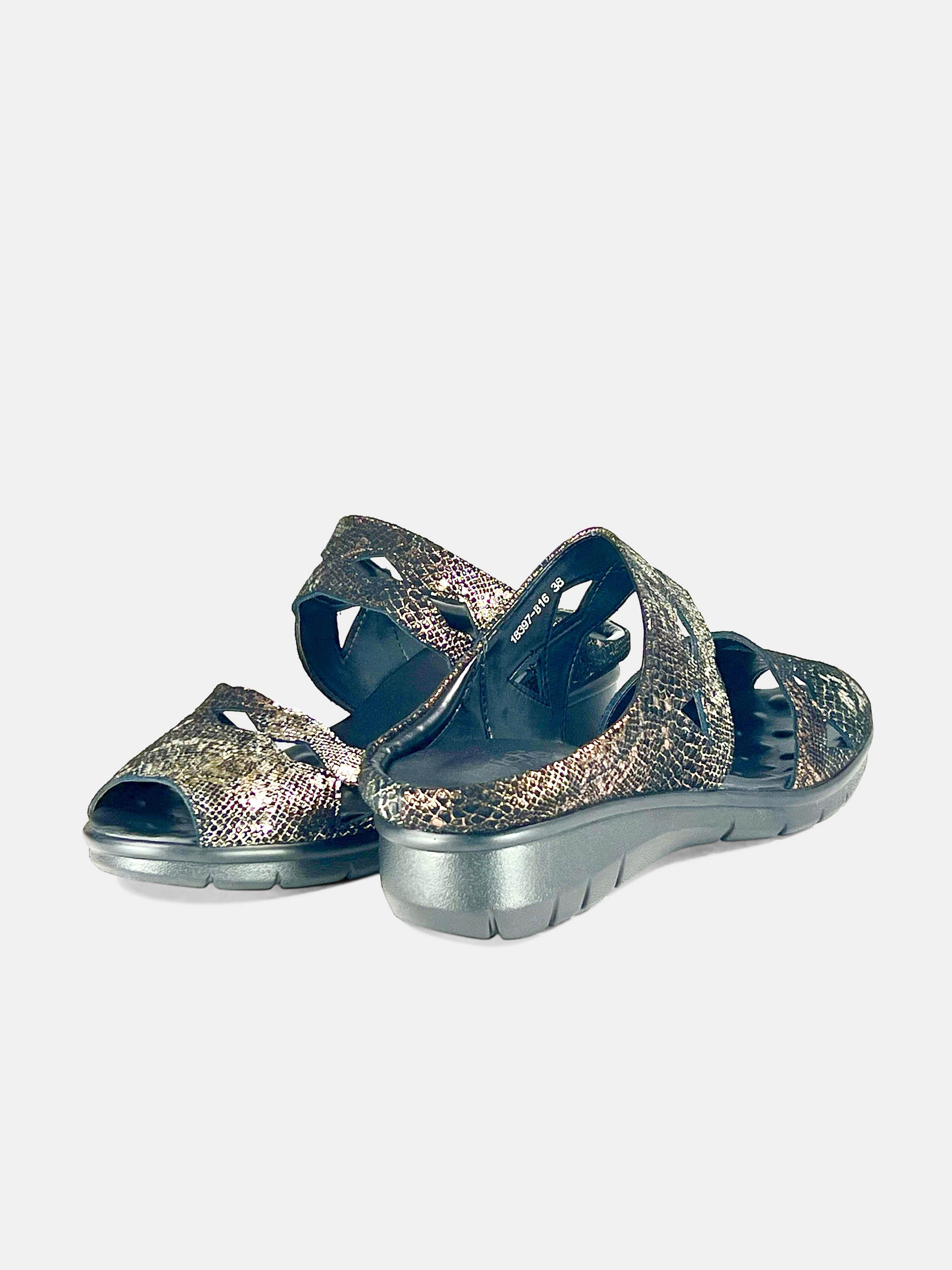 Michelle Morgan 18397-B16 Women's Flat Sandals #color_brown
