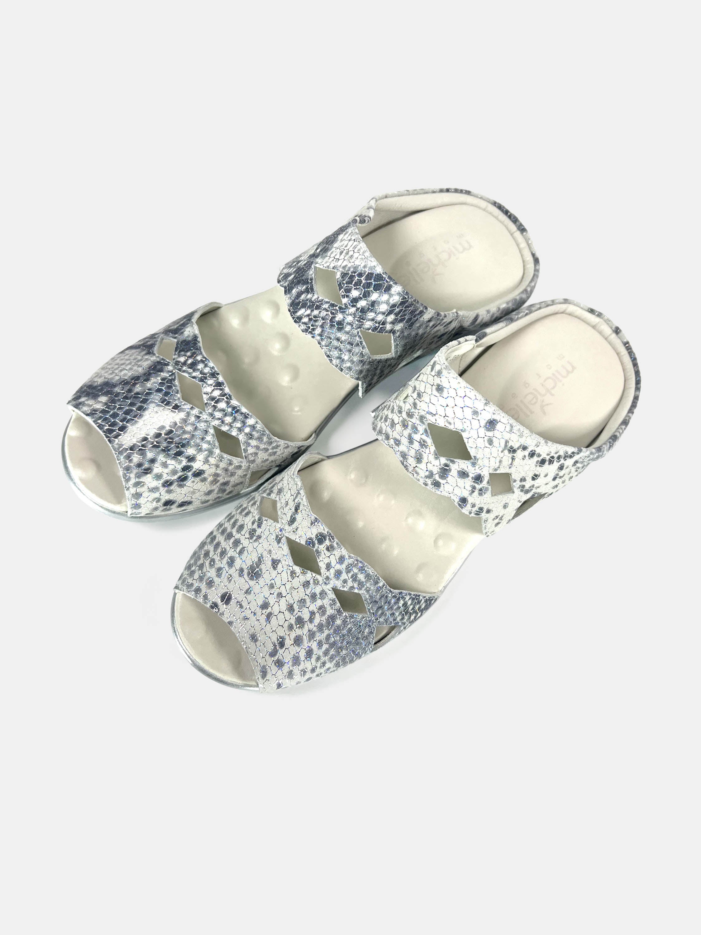 Michelle Morgan 18397-B16 Women's Flat Sandals #color_Gray