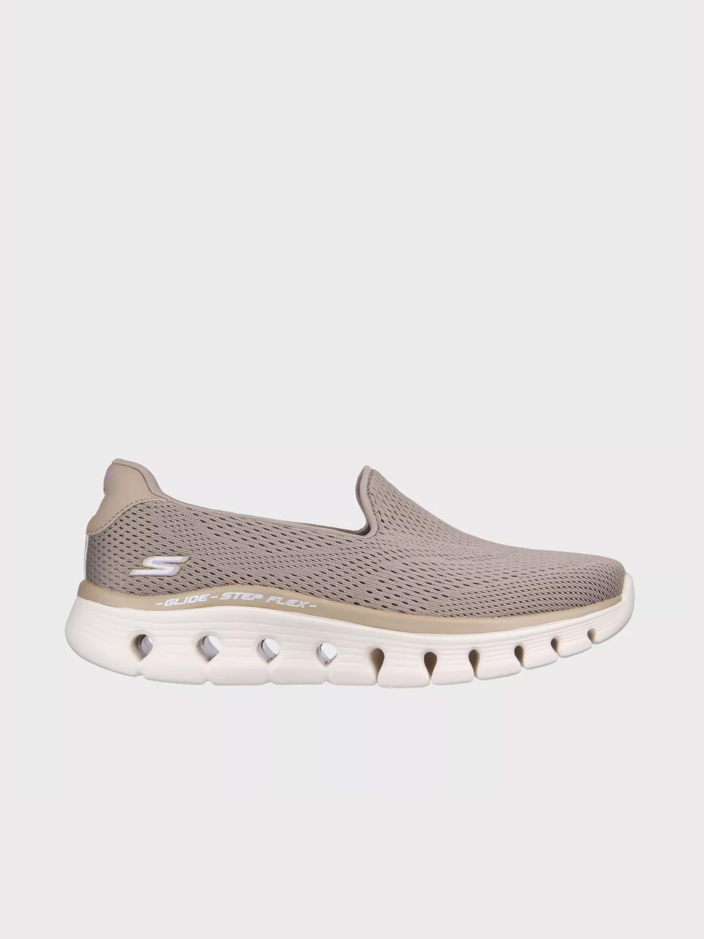 Skechers Women's Go Walk Glide - Step Flex Trainers #color_Taupe