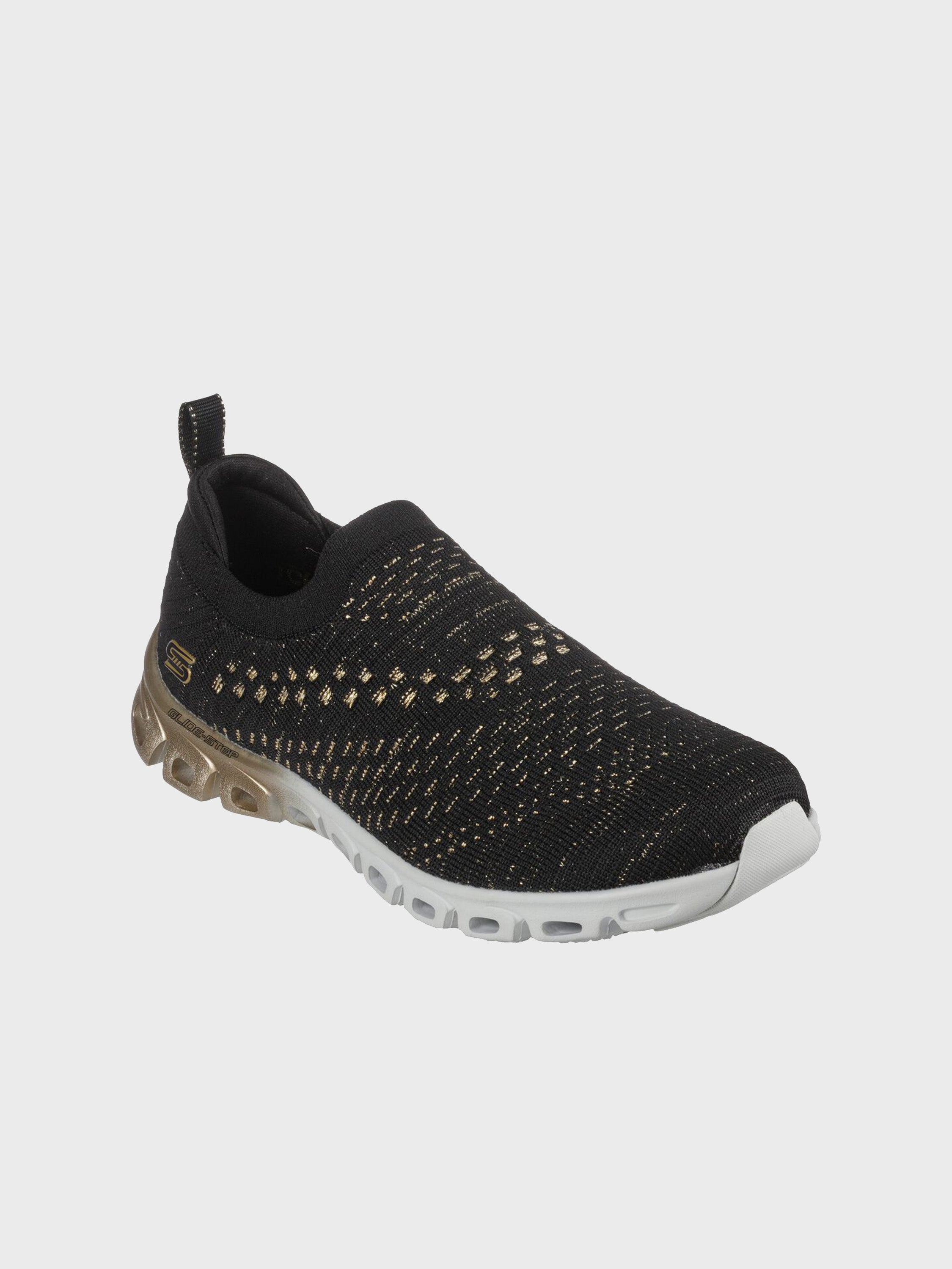 Skechers Women's Glide Step - Glamour Trainers #color_Black