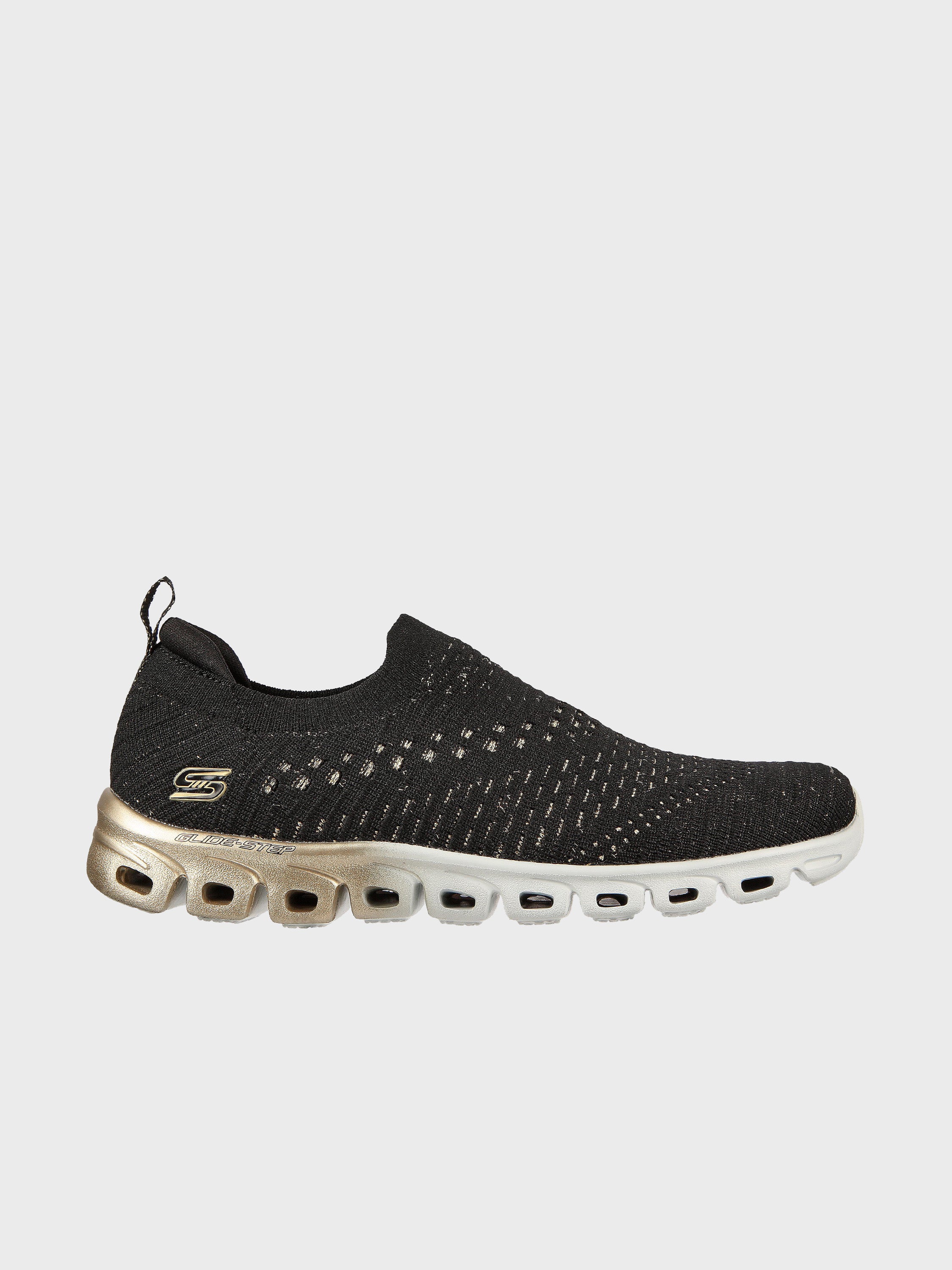 Skechers Women's Glide Step - Glamour Trainers #color_Black