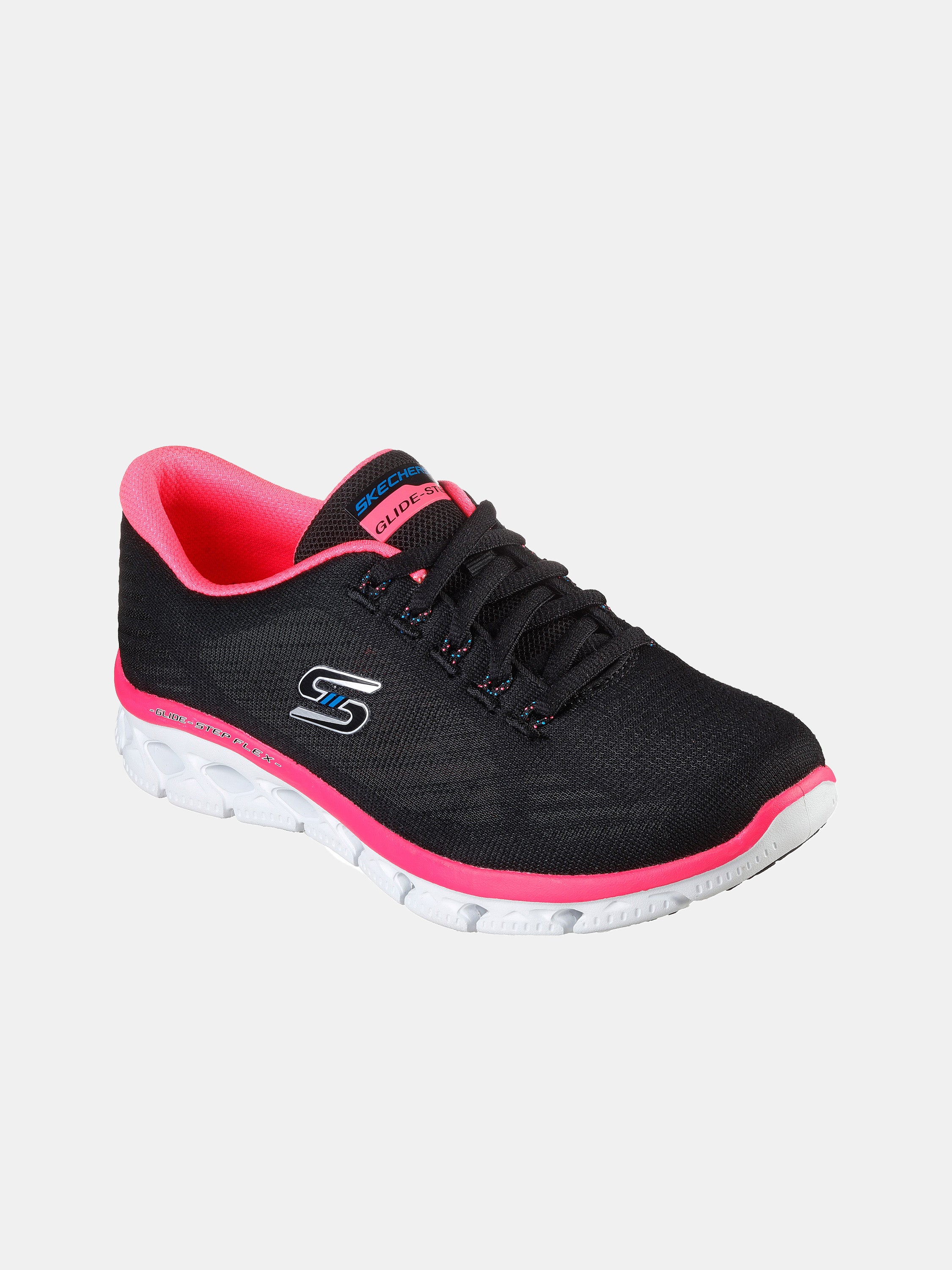 Skechers Women's Glide-Step Flex - Sheer Virtue Trainers #color_Black
