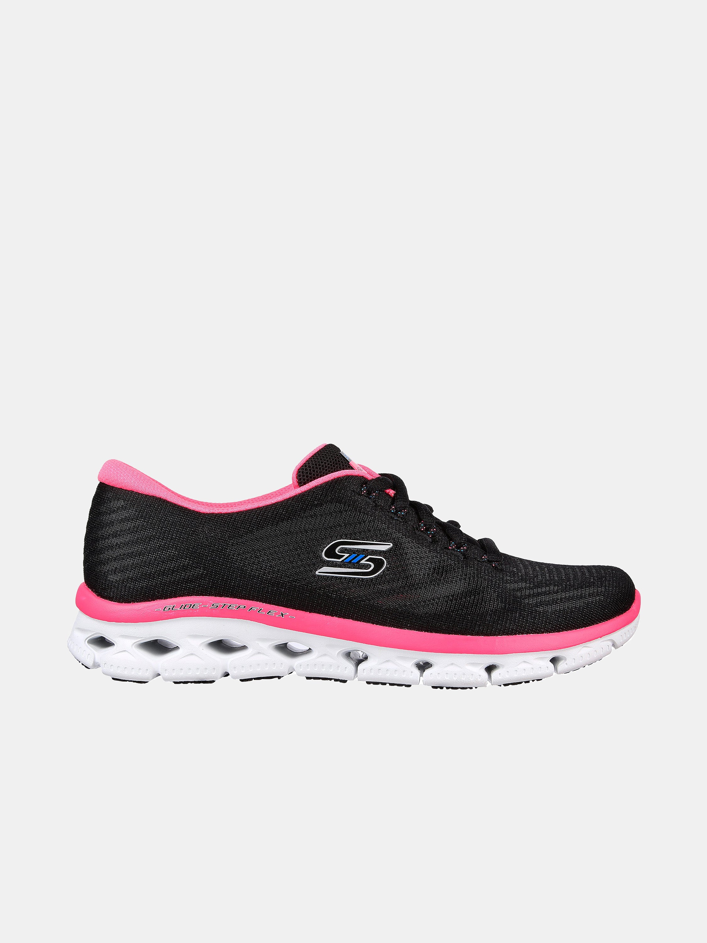 Skechers Women's Glide-Step Flex - Sheer Virtue Trainers #color_Black