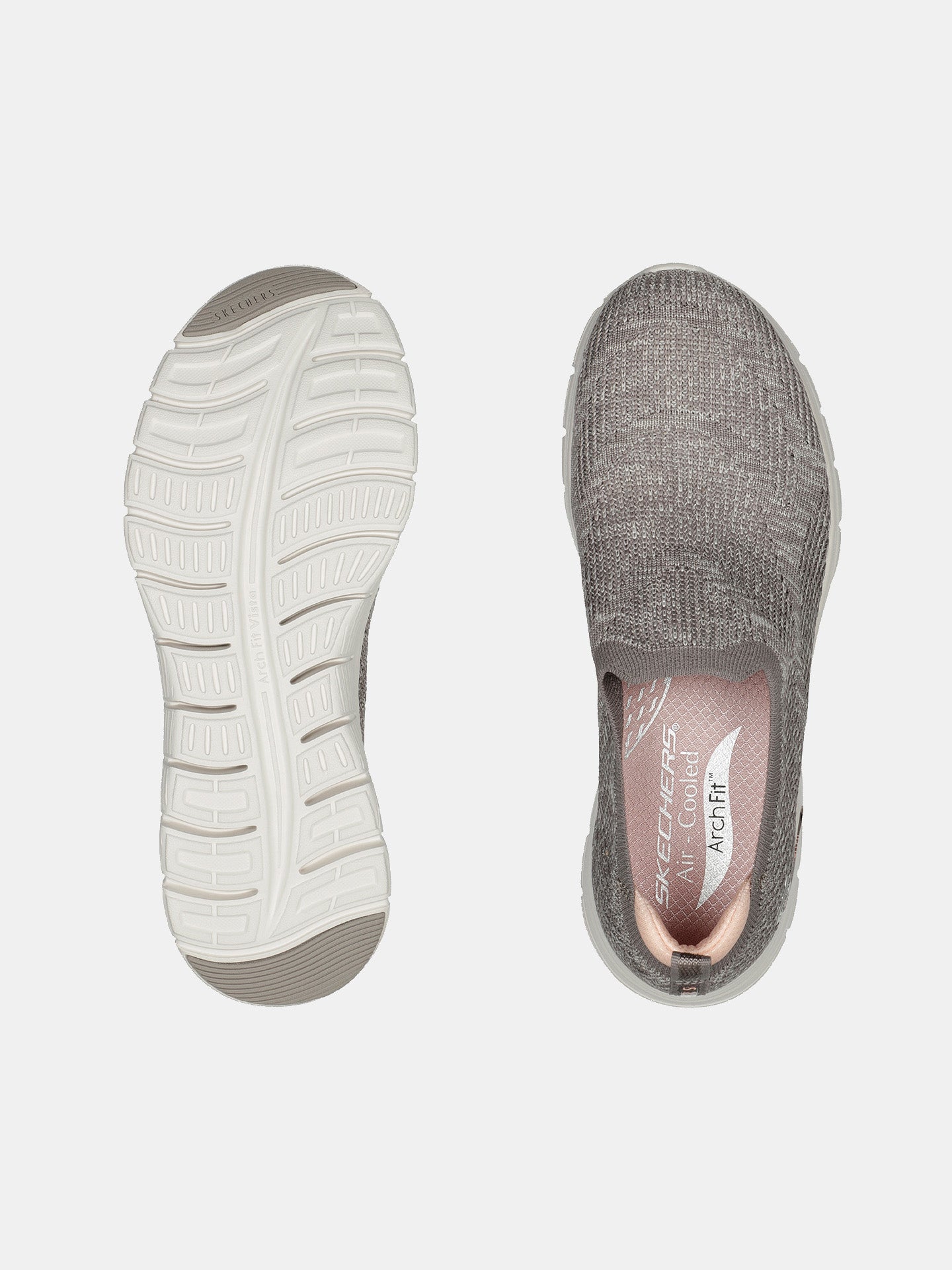 Skechers Women's Arch Fit Vista - Inspiration Shoes #color_Taupe