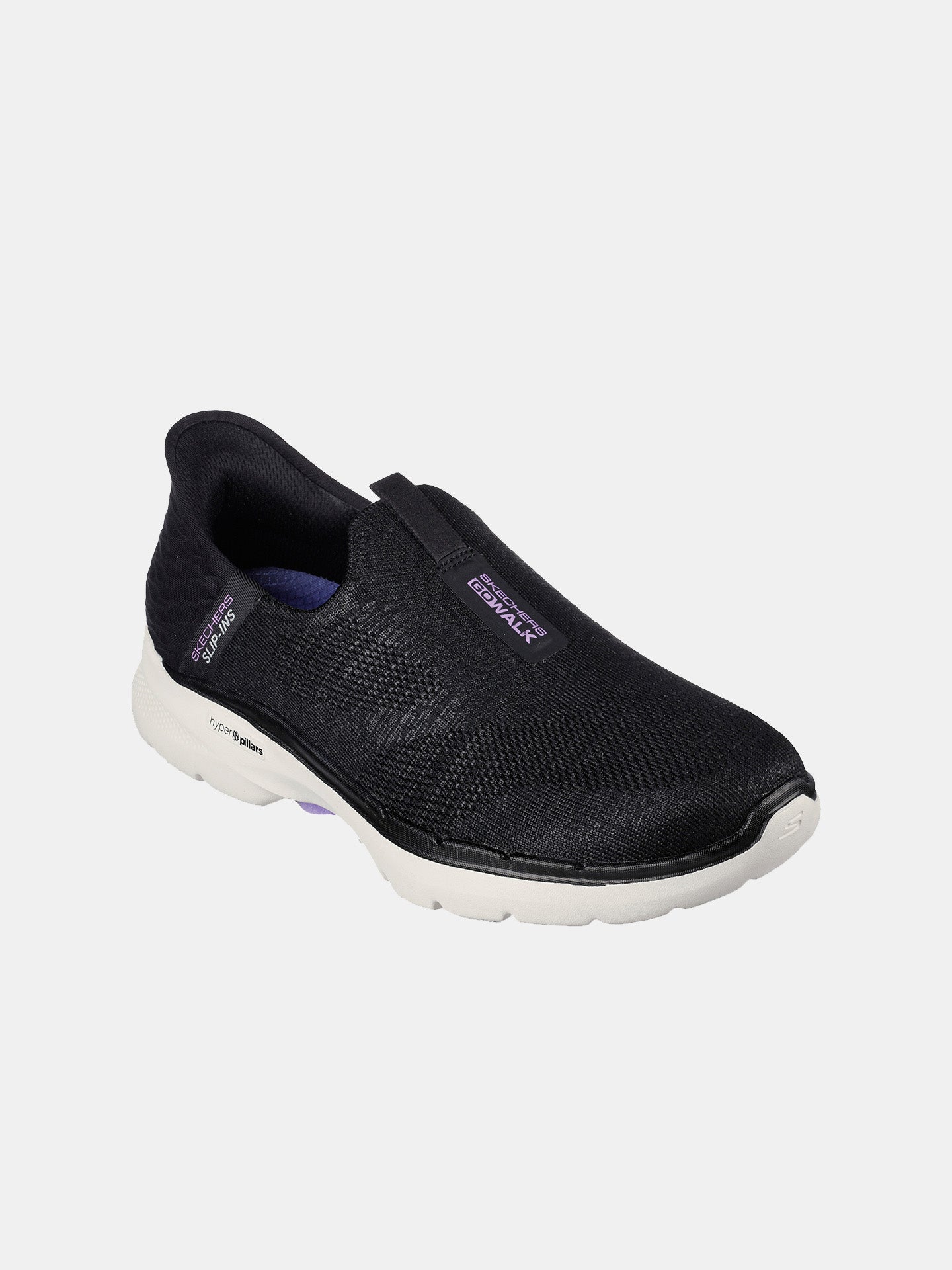 Skechers Women's GO WALK 6 - Fabulous View Shoes #color_Black