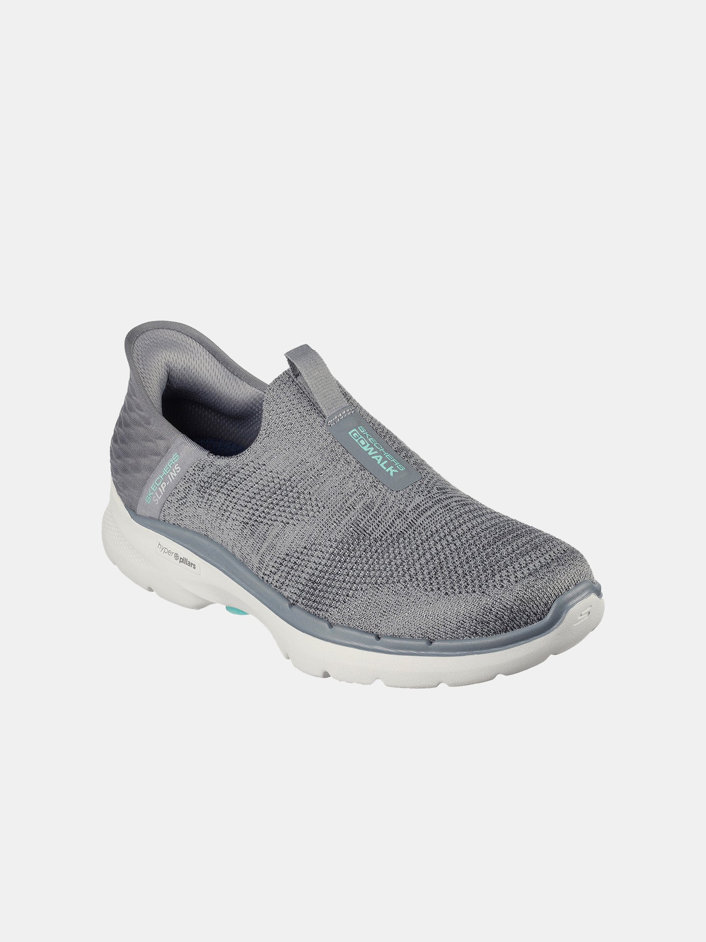 Skechers Women's GO WALK 6 - Fabulous View Shoes #color_Gray