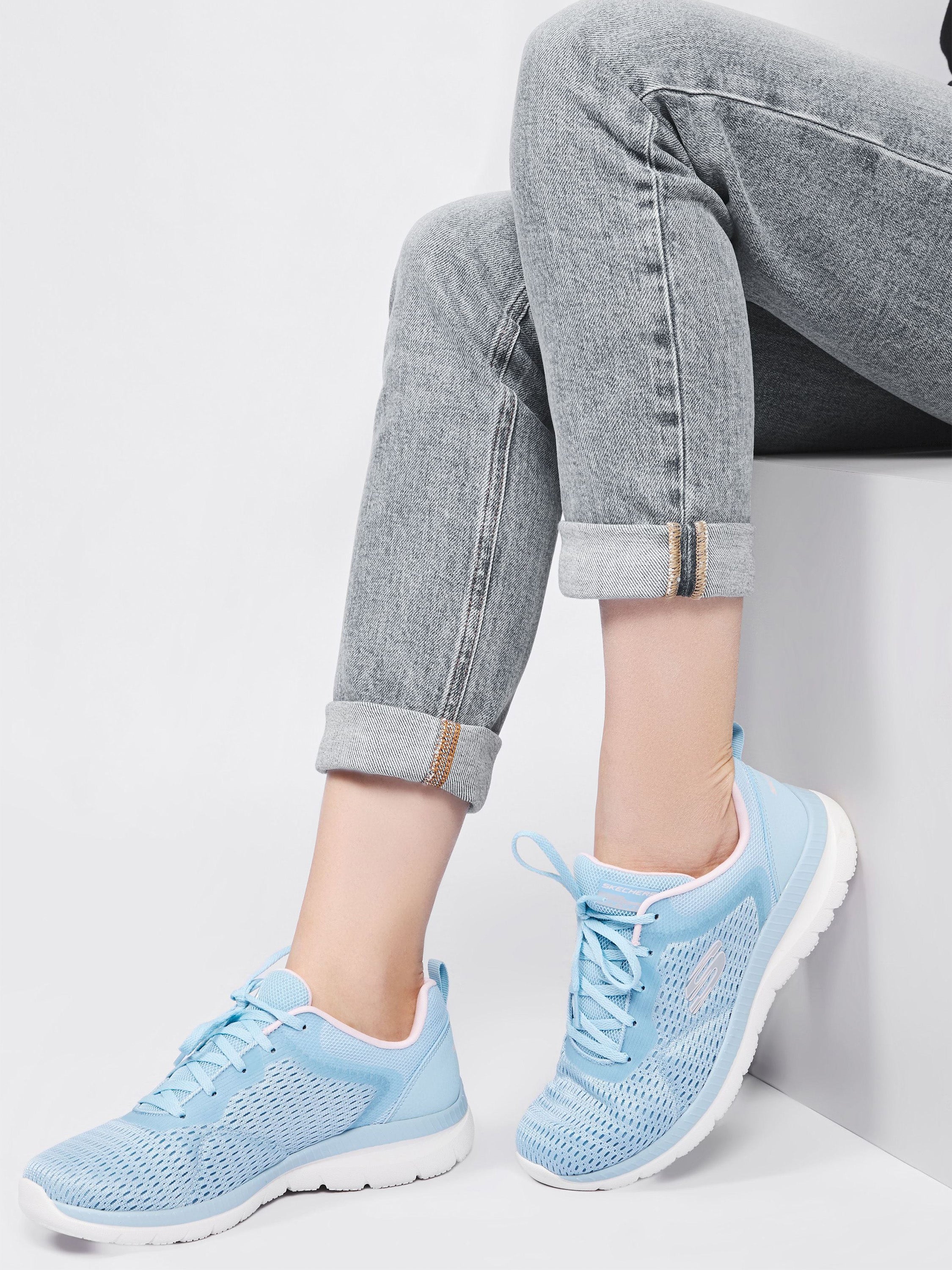 Skechers Women's Bountiful - Quick Path Trainers #color_Blue