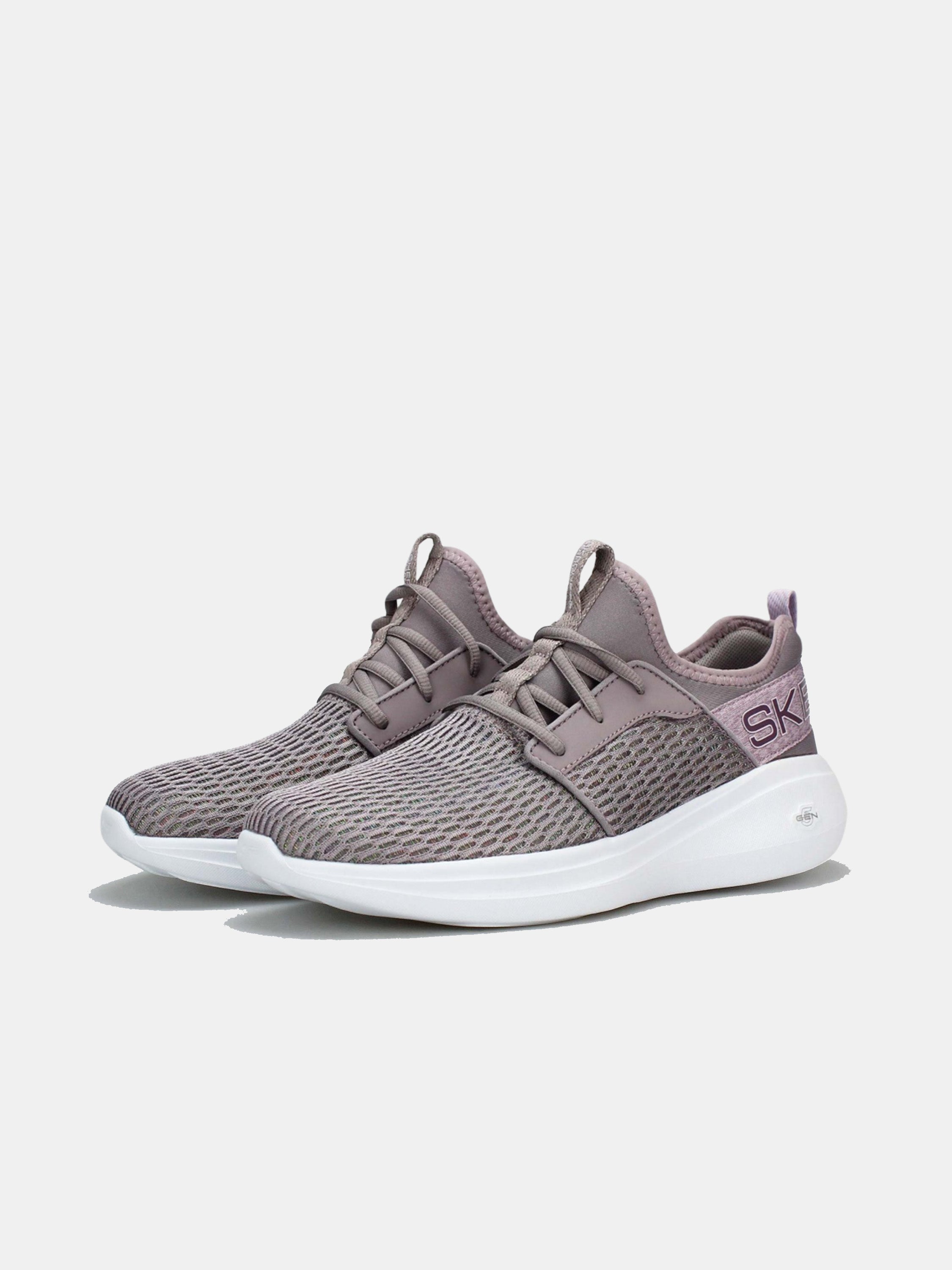 Skechers Women's GOrun Fast - Glimmer Trainers #color_Purple