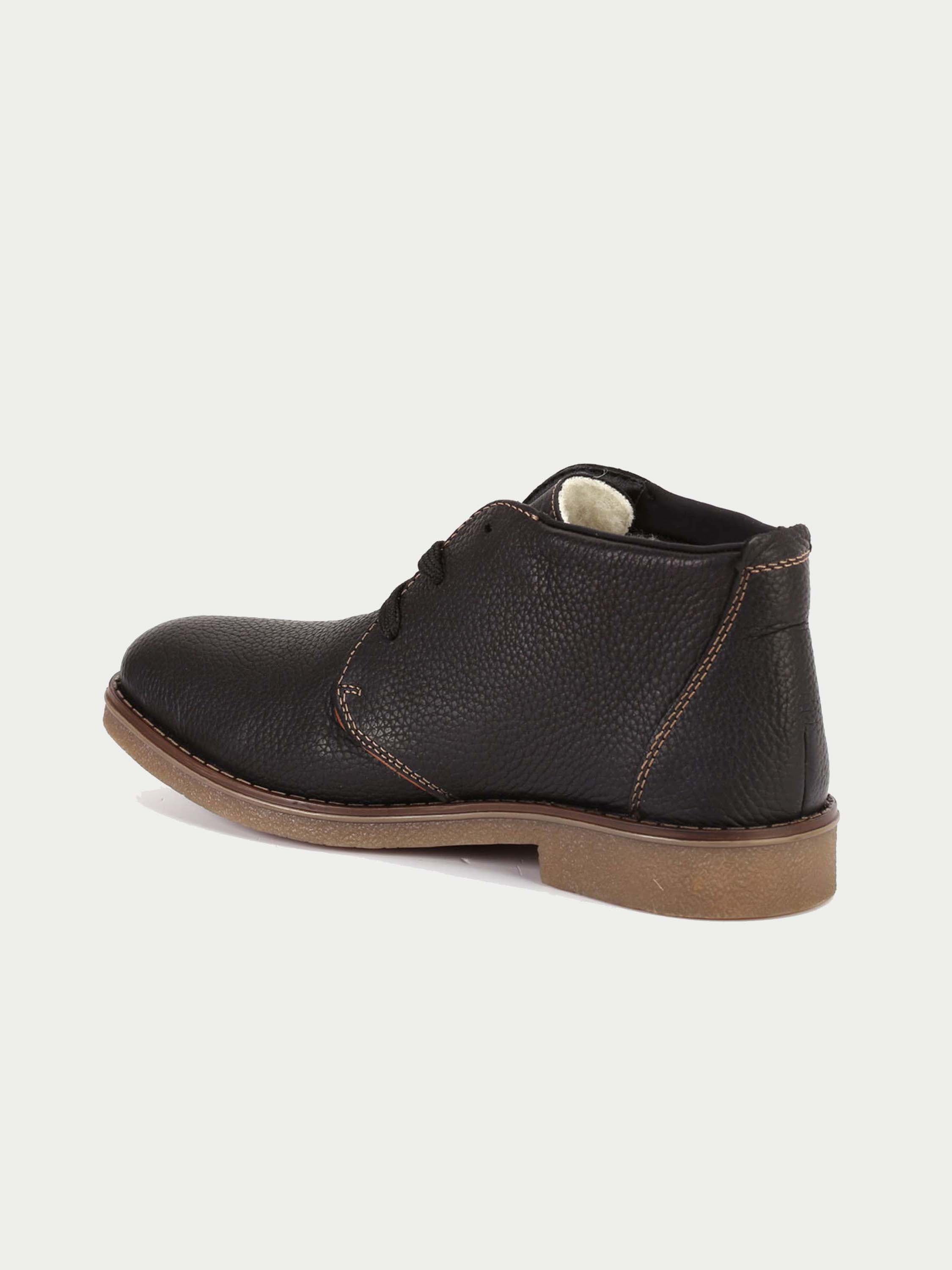 Rieker 13804 Men's Black Lace Up Ankle Boots #color_Black