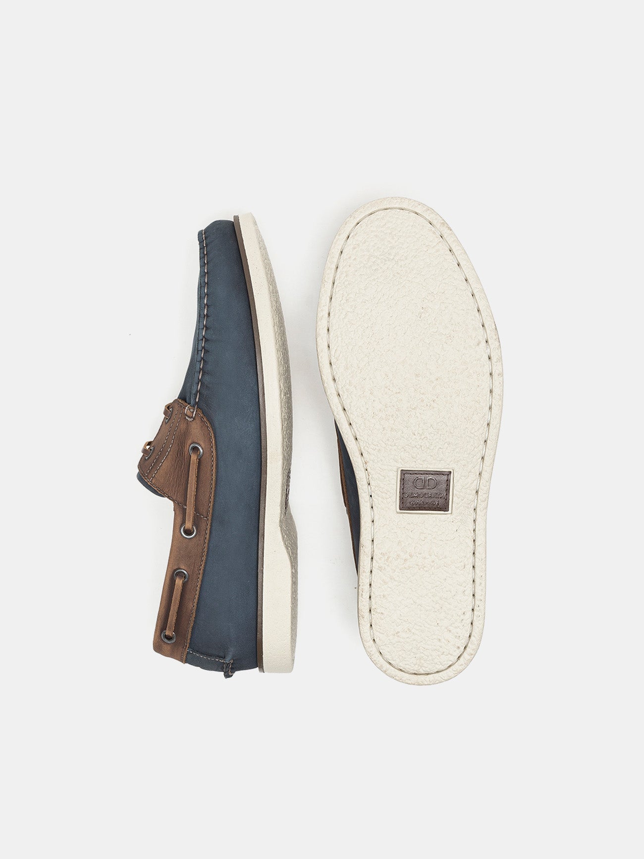 Democrata Men's Denim Deck Moccasin #color_Blue