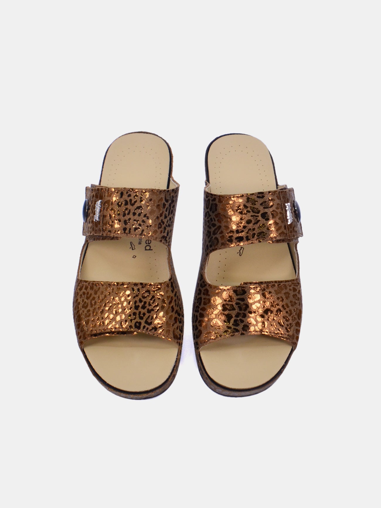Vital 41008AS-469 Women's Slider Sandals #color_Gold