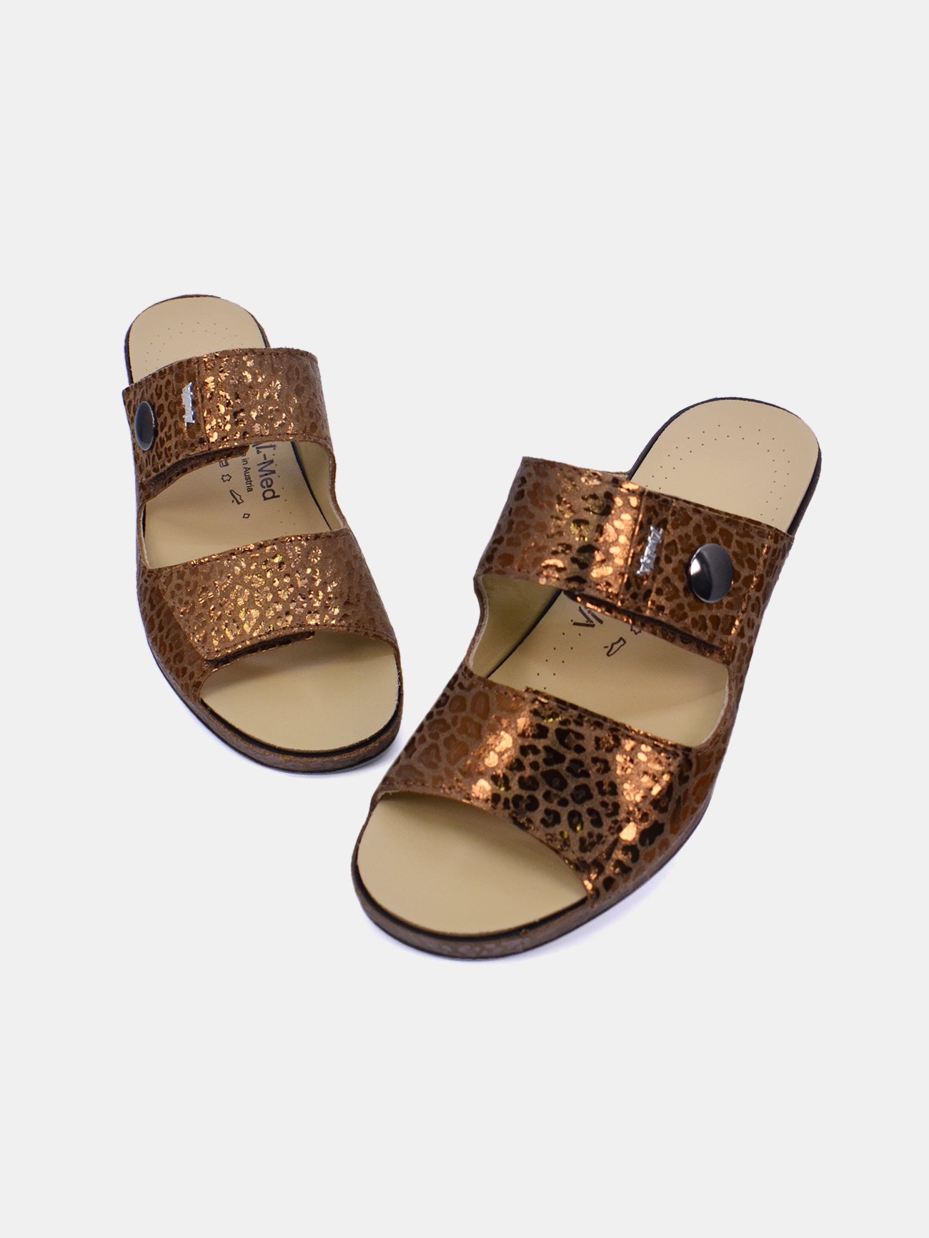 Vital 41008AS-469 Women's Slider Sandals #color_Gold