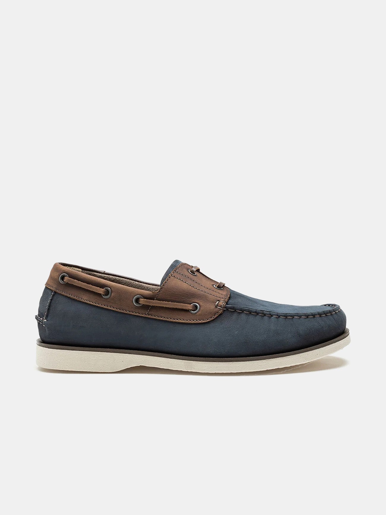 Democrata Men's Denim Deck Moccasin #color_Blue