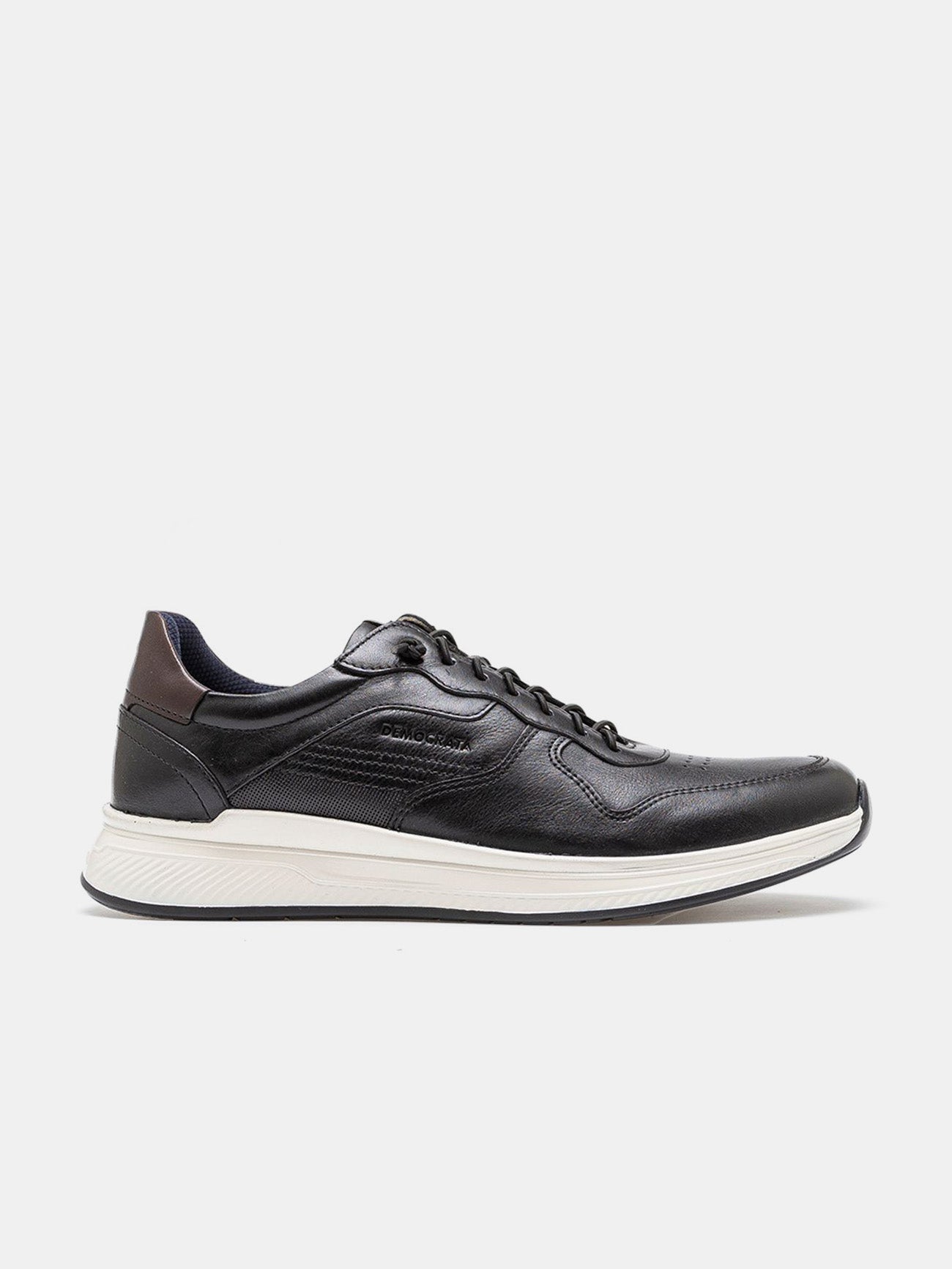 Democrata Men's Journey Extra Soft Denim Shoes #color_Black