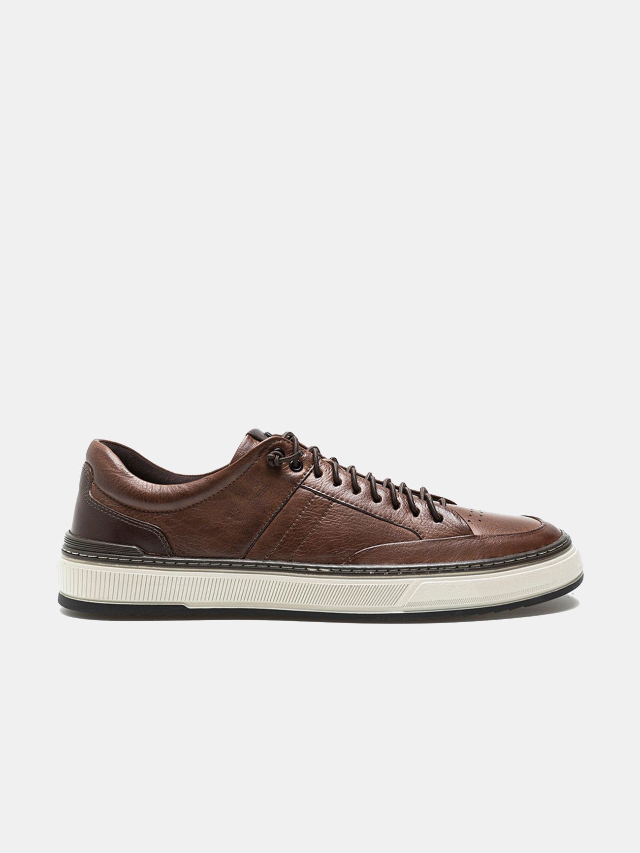 Democrata Men's Denim City Sneakers #color_Brown