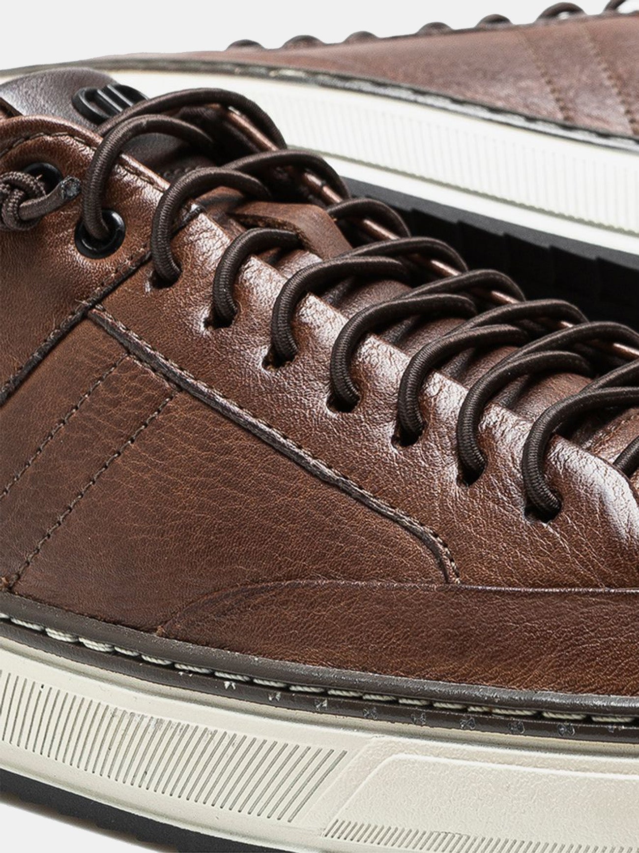 Democrata Men's Denim City Sneakers #color_Brown