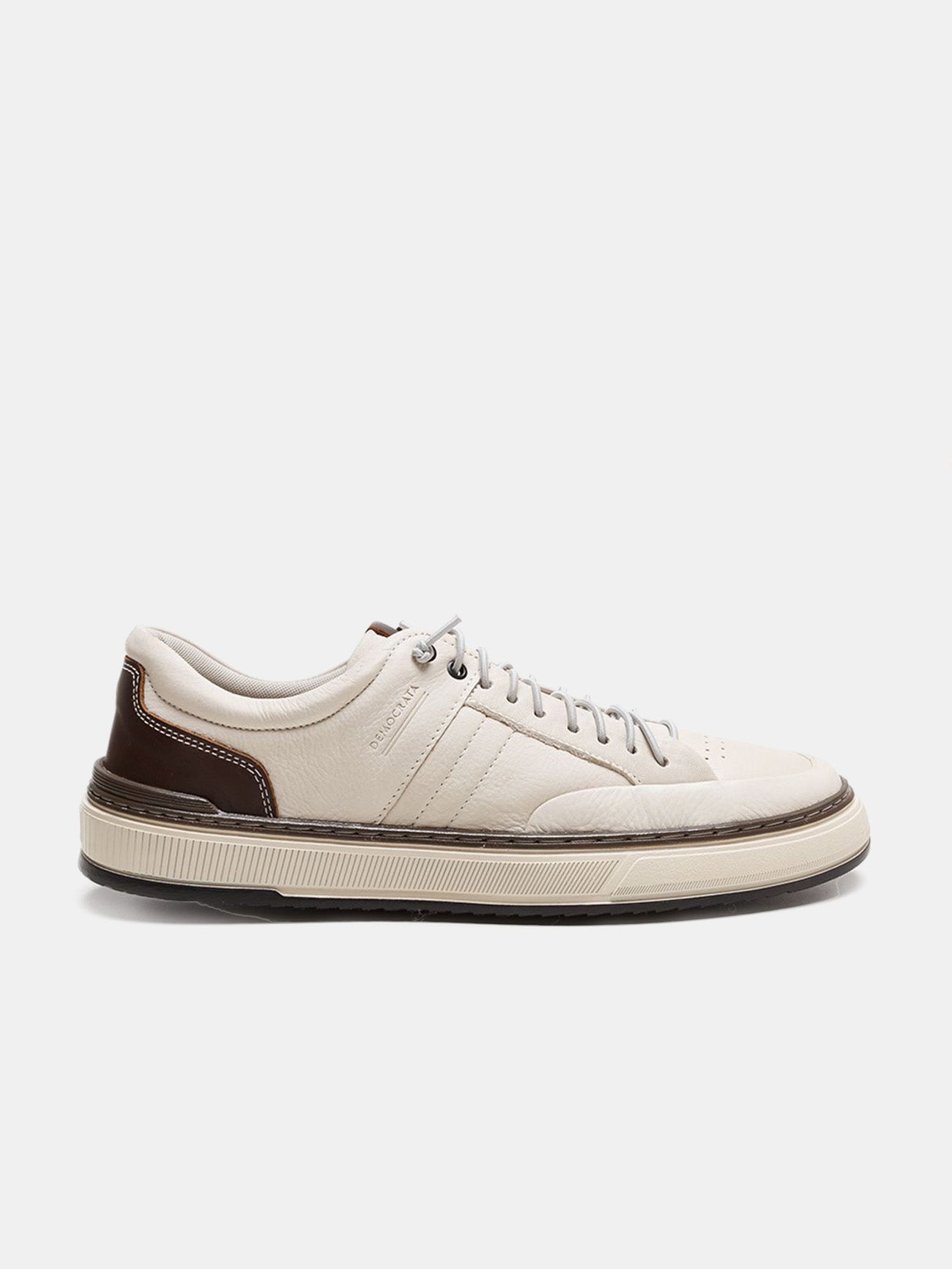 Democrata Men's Denim City Sneakers #color_White