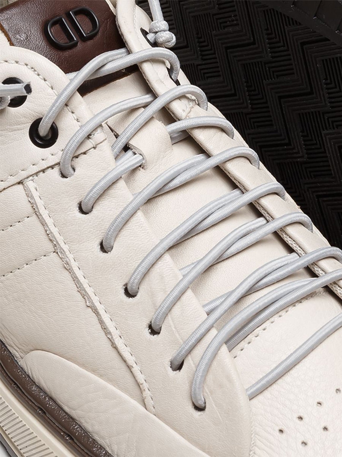 Democrata Men's Denim City Sneakers #color_White