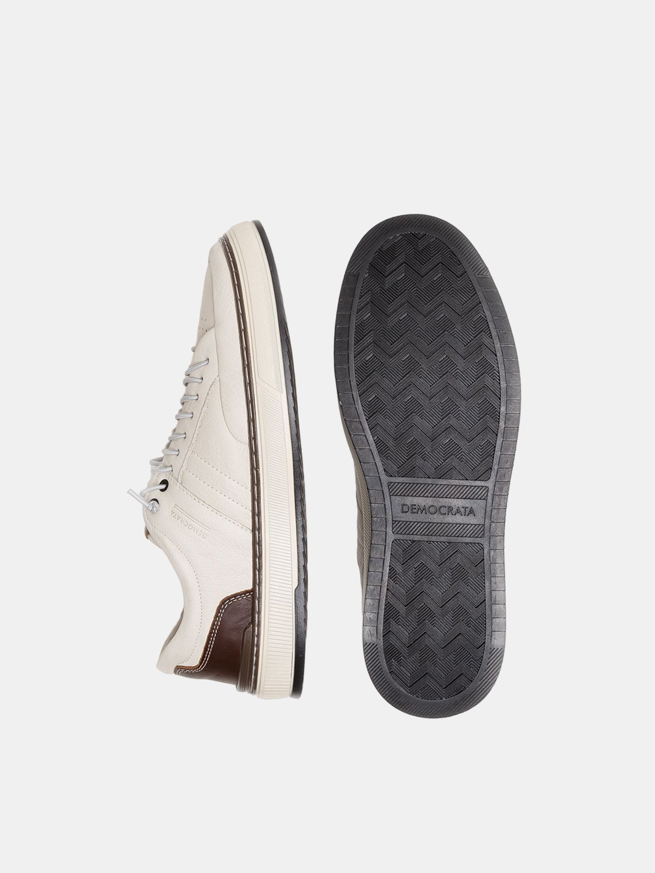 Democrata Men's Denim City Sneakers #color_White
