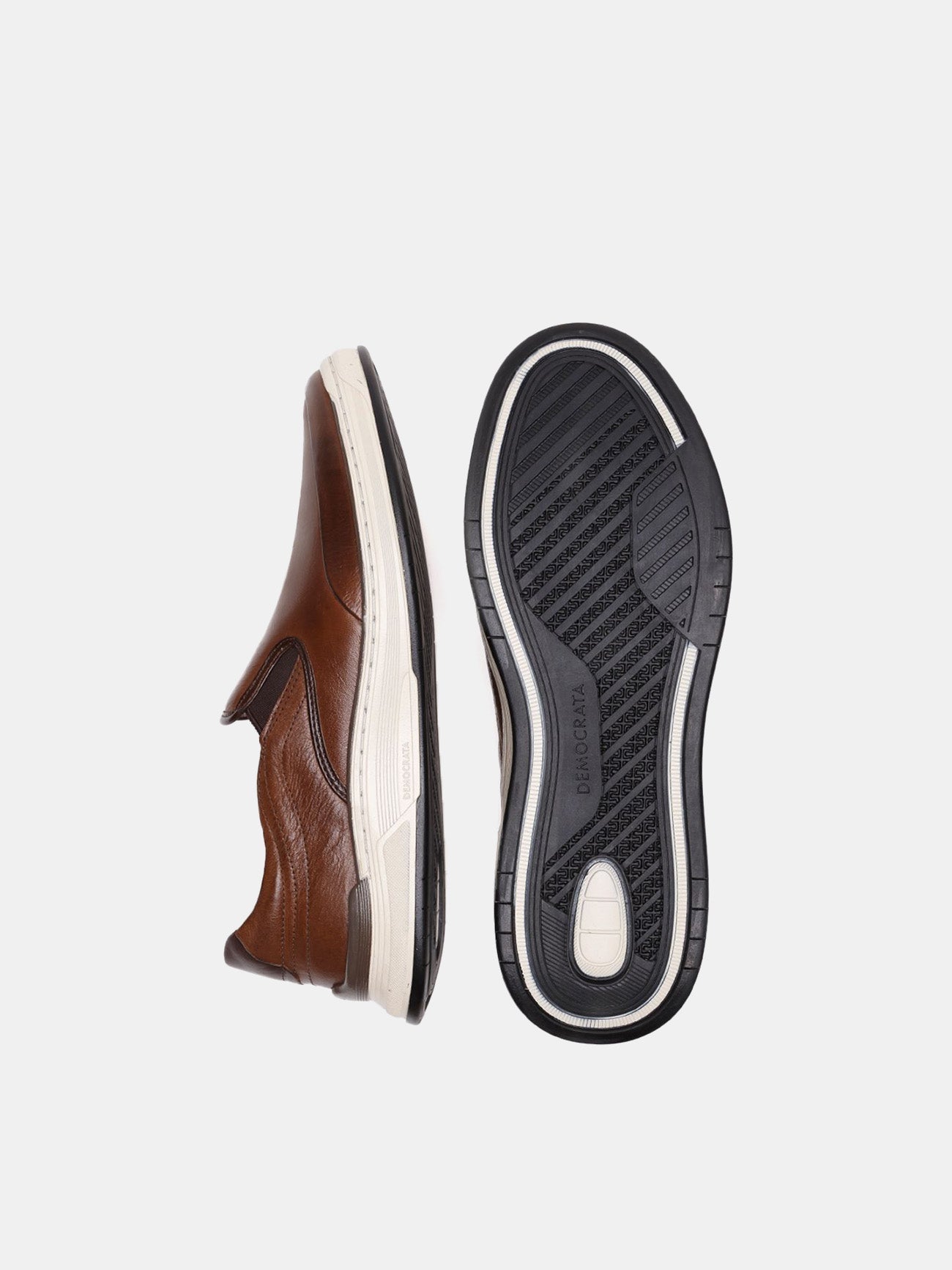 Democrata Men's Denim Loop Shoes #color_Brown
