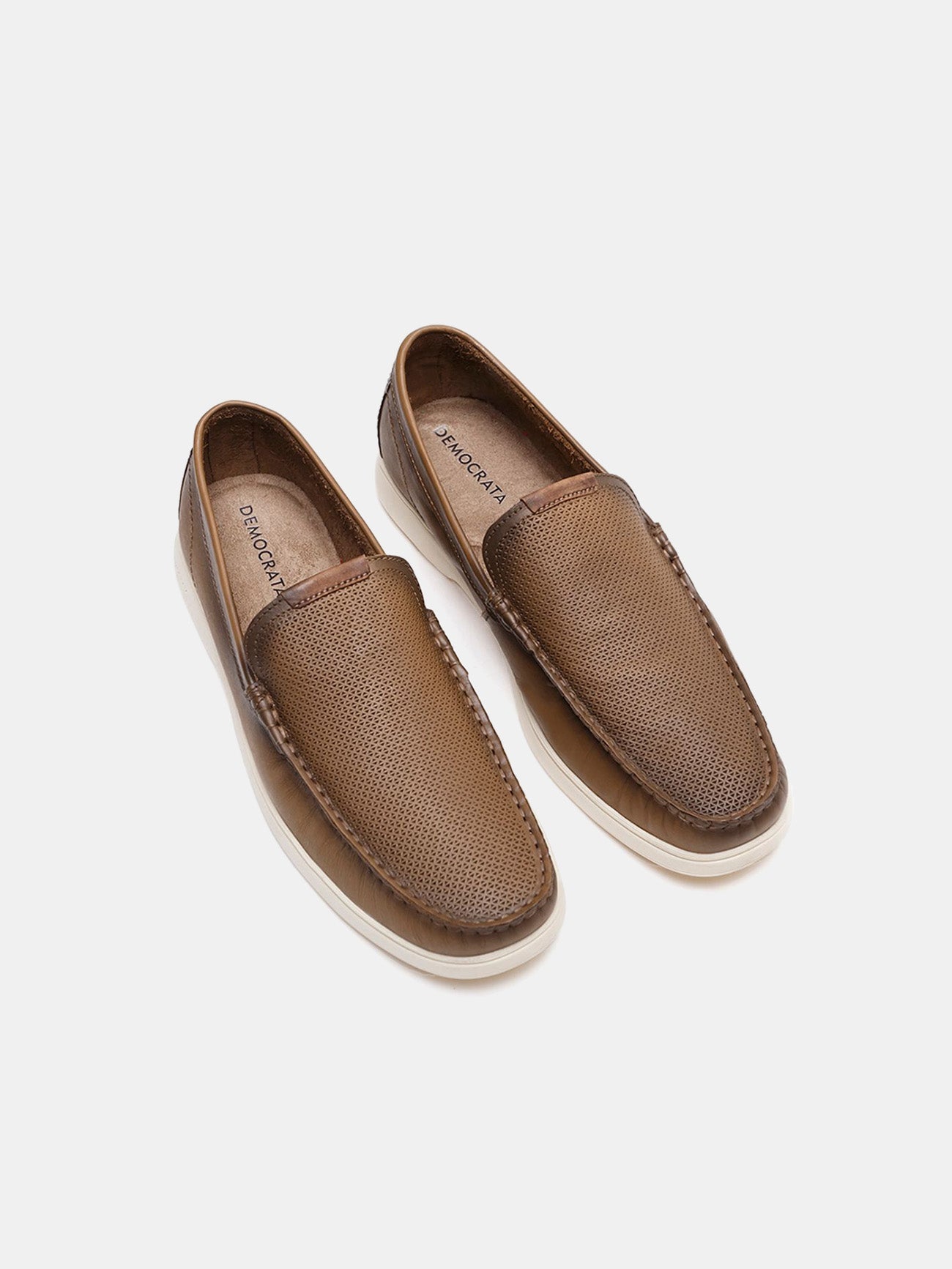 Democrata Men's Easy Bari Moccasin Shoes #color_Beige