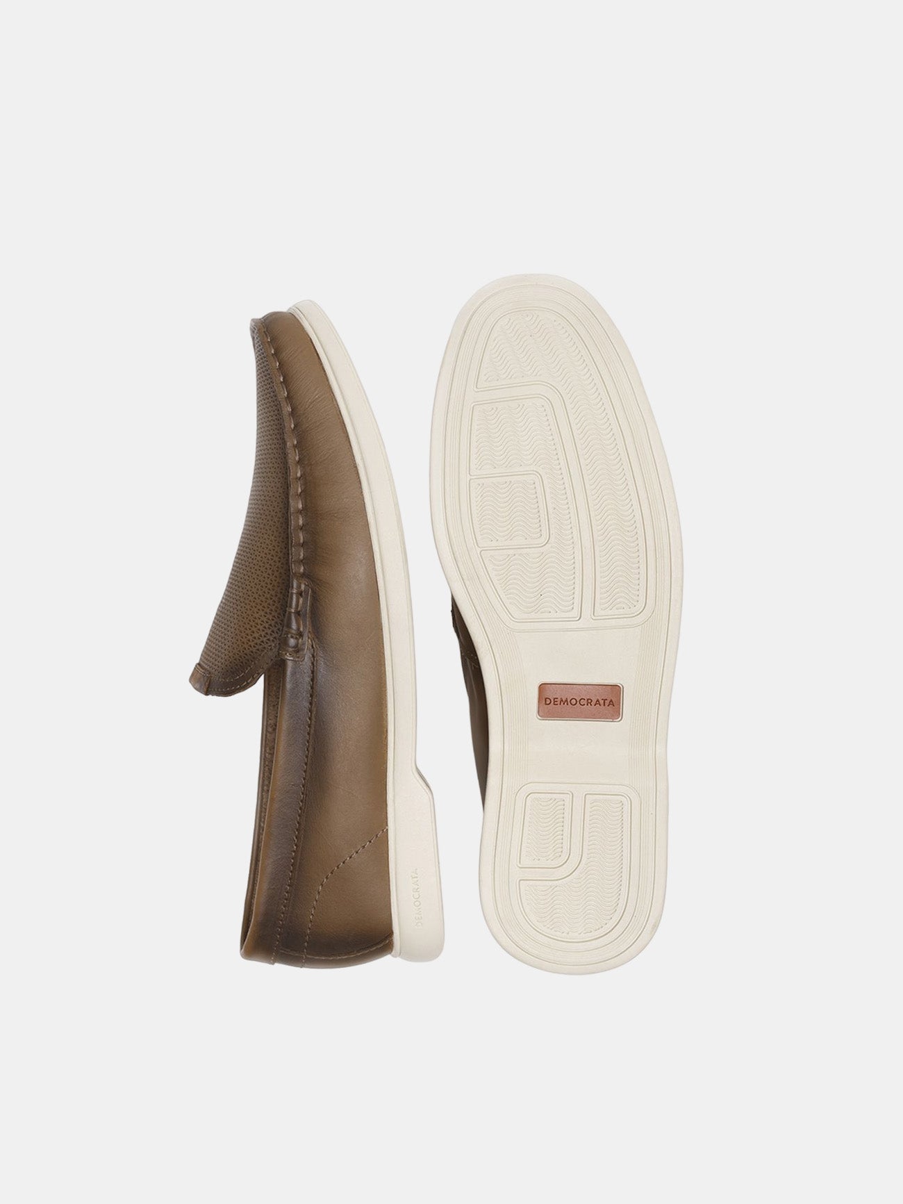 Democrata Men's Easy Bari Moccasin Shoes #color_Beige