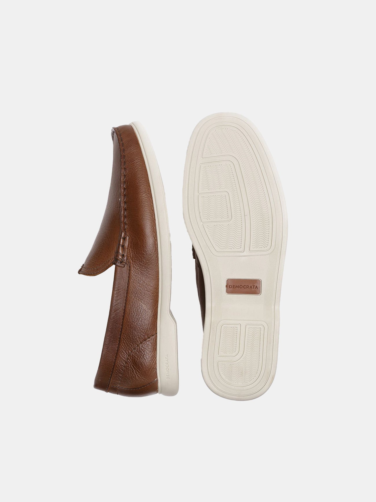 Democrata Men's Easy Bari Moccasin Shoes #color_Brown