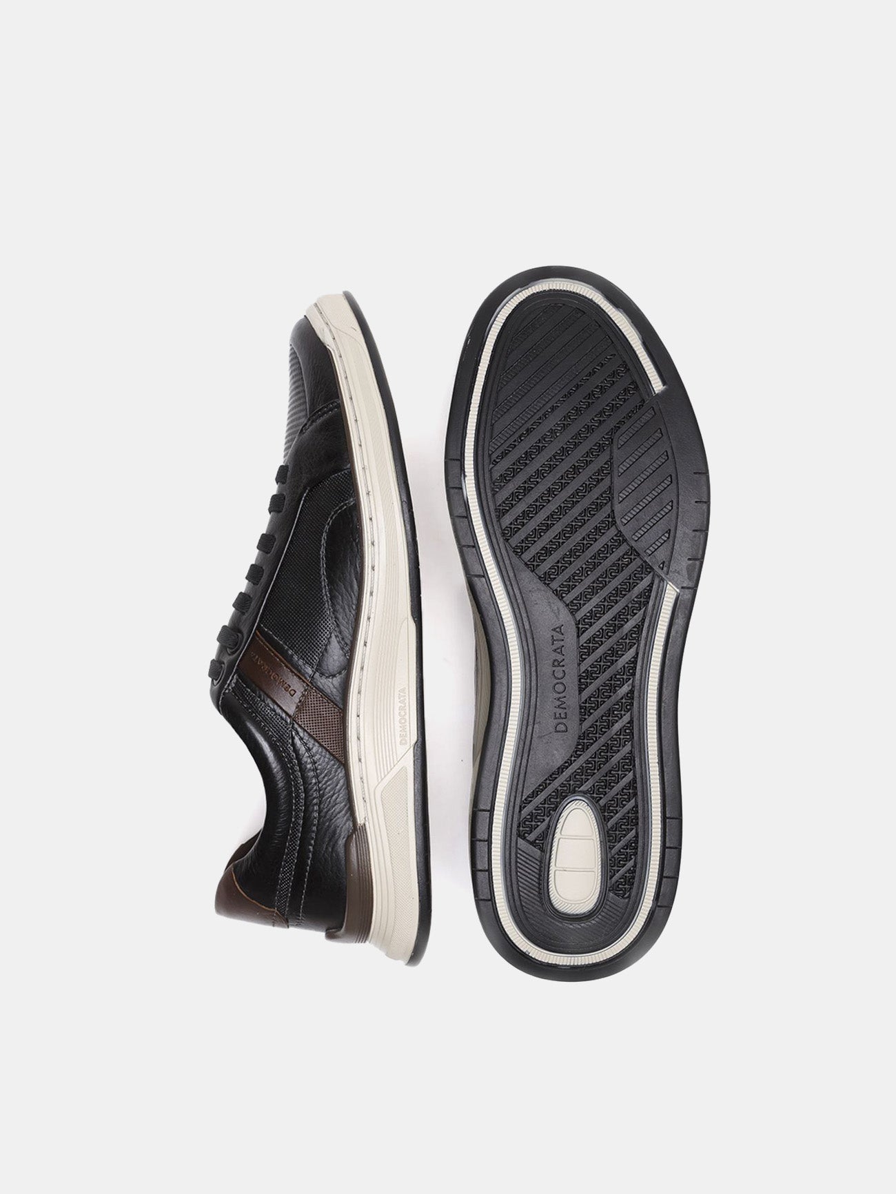 Democrata 151201 Men's Denim Loop Shoes #color_Black
