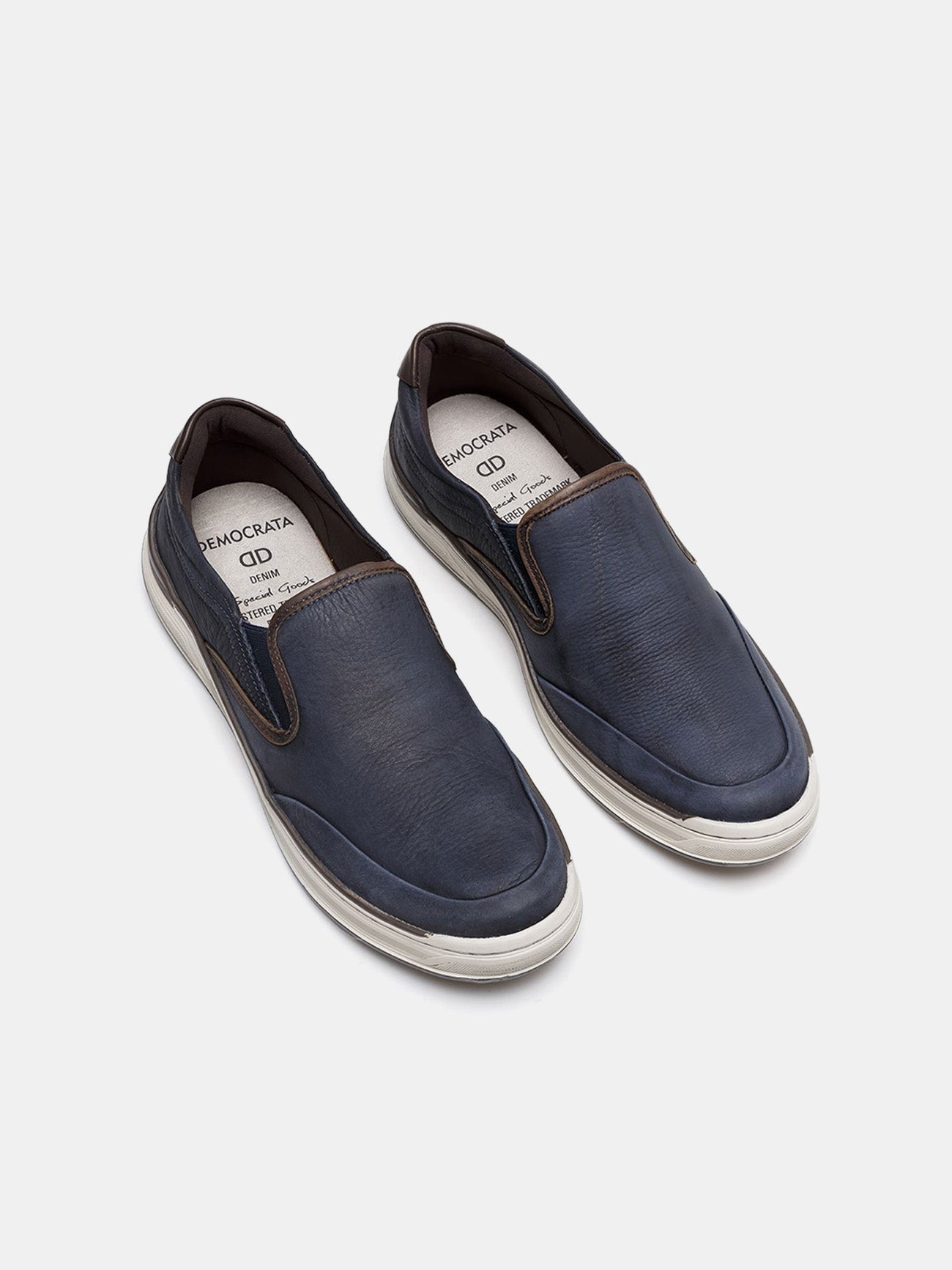 Democrata Men's Denim Loop Shoes #color_Navy