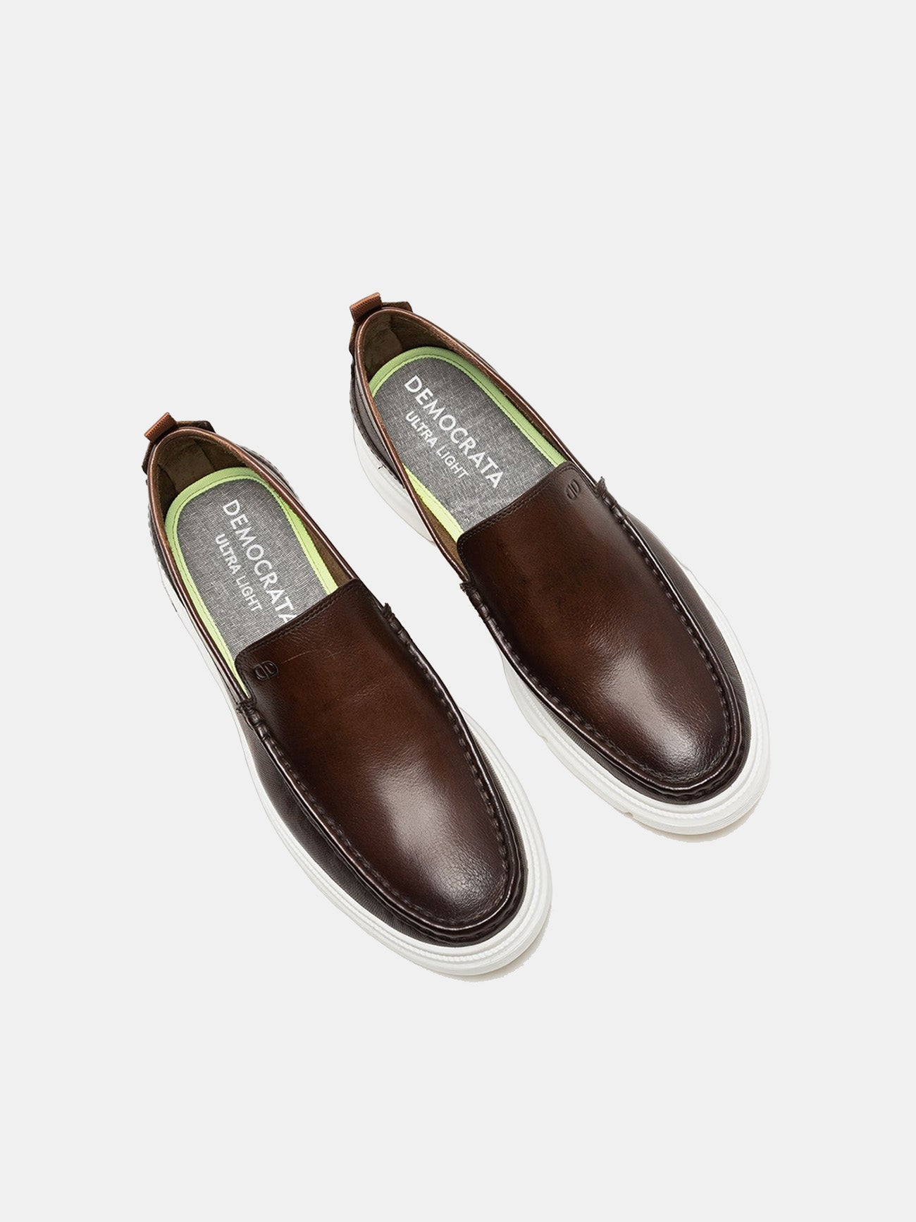 Democrata Men's Easy Smith Ultra Light Moccasin #color_Brown
