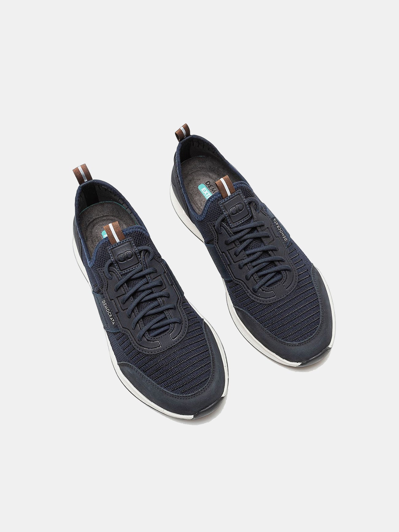 Democrata Men's Journey Extra Soft Denim Shoes #color_Navy