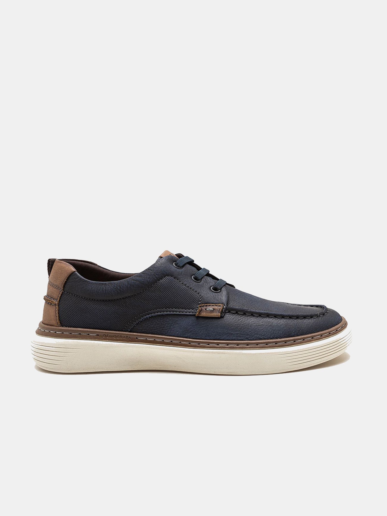Democrata Men's Denim Clash Sneakers #color_Navy