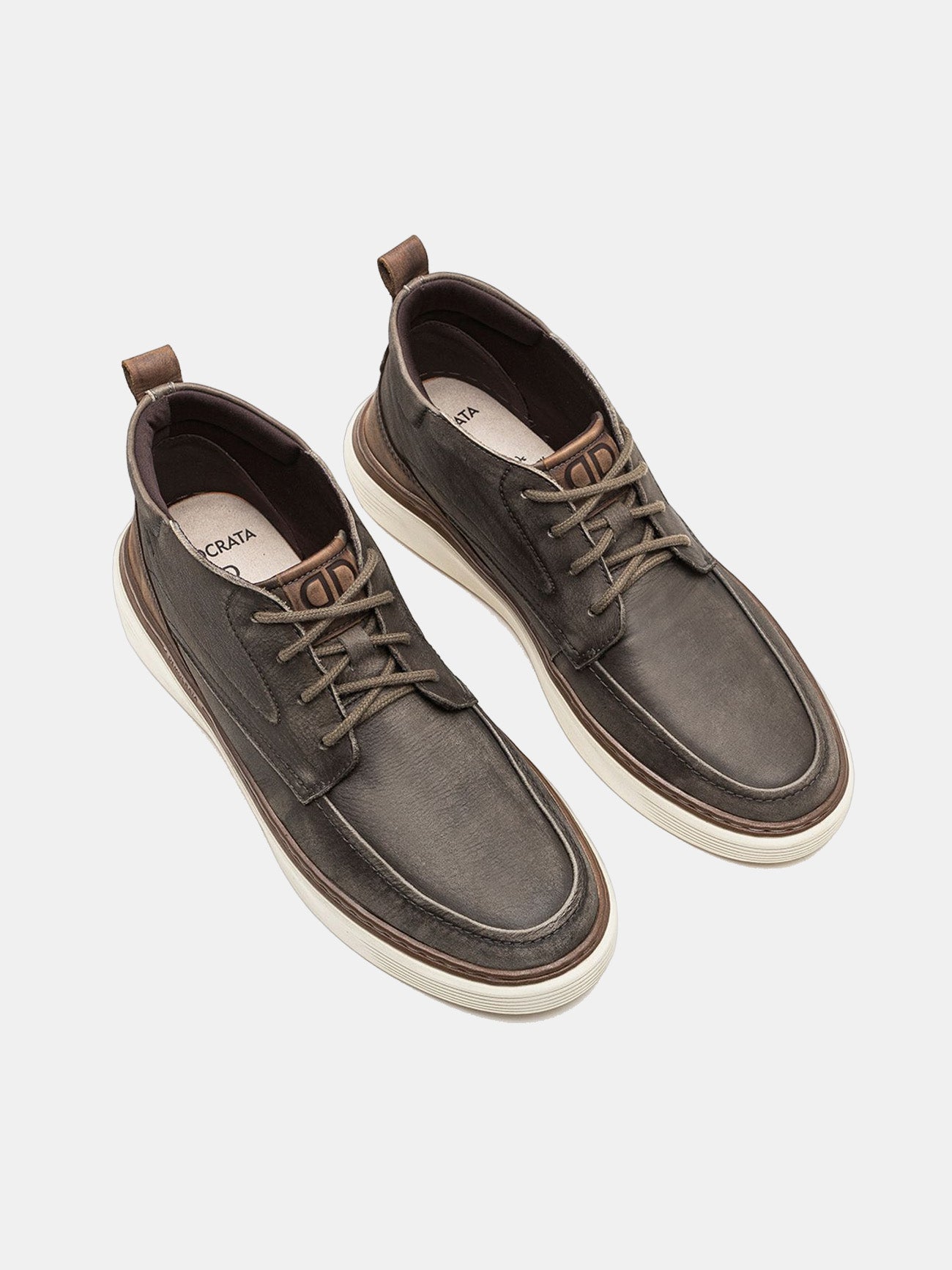 Democrata Men's Clash Denim Boots #color_Gray