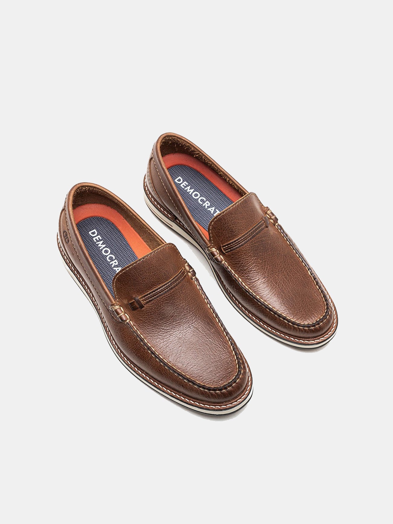 Democrata Men's Oliver Metropolitan Moccasin Shoes #color_Brown
