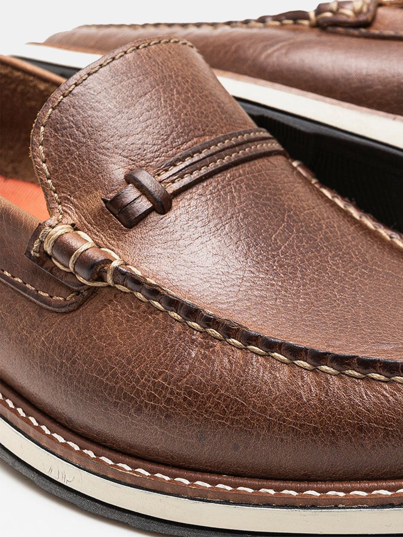 Democrata Men's Oliver Metropolitan Moccasin Shoes #color_Brown