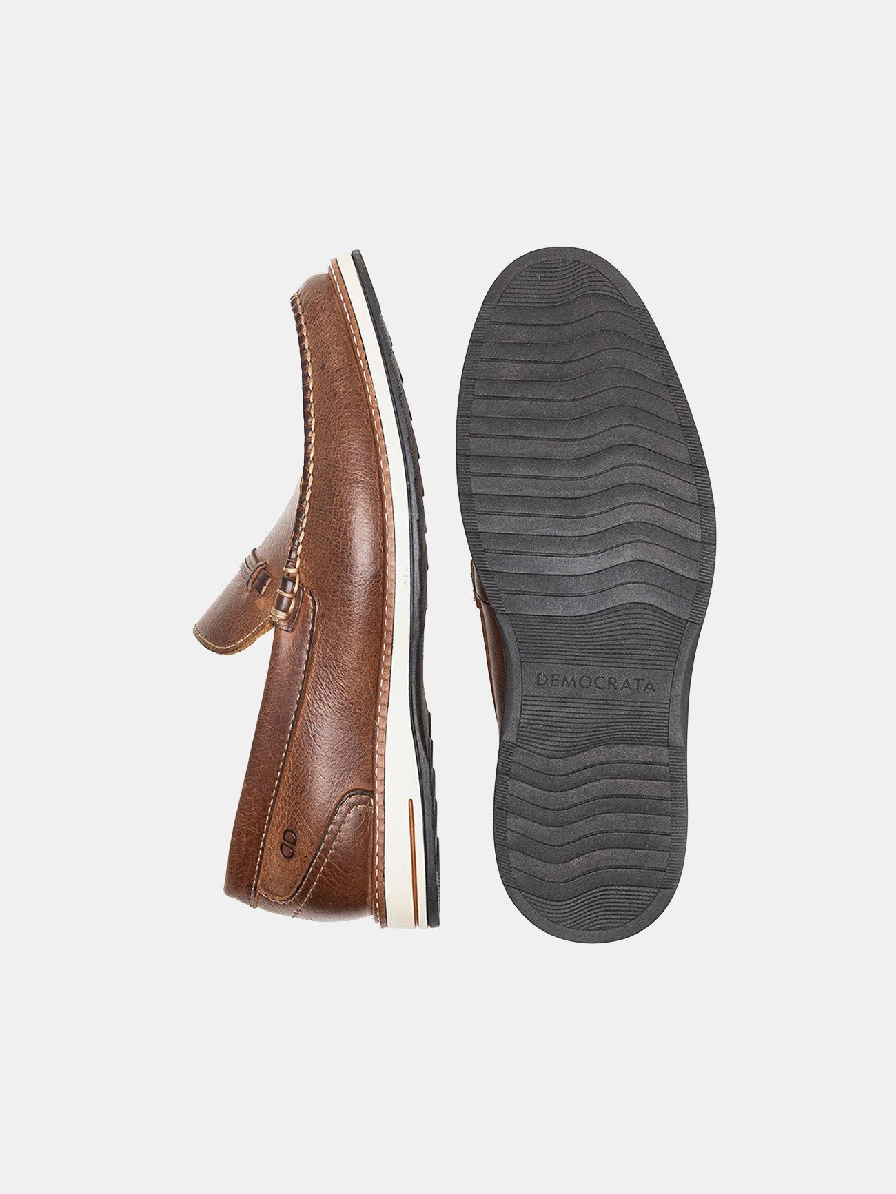 Democrata Men's Oliver Metropolitan Moccasin Shoes #color_Brown