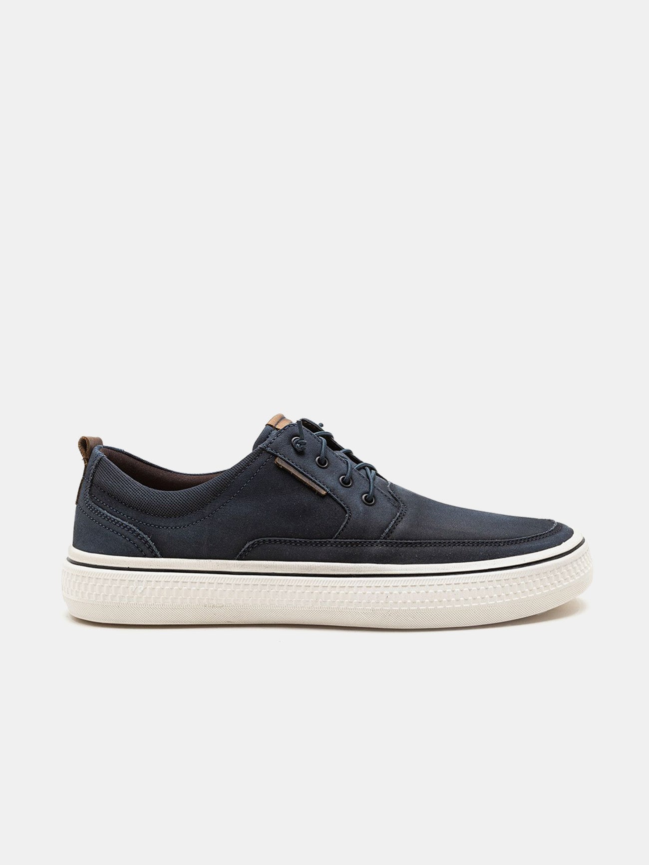 Democrata Men's Fender Denim Leather Sneakers #color_Navy