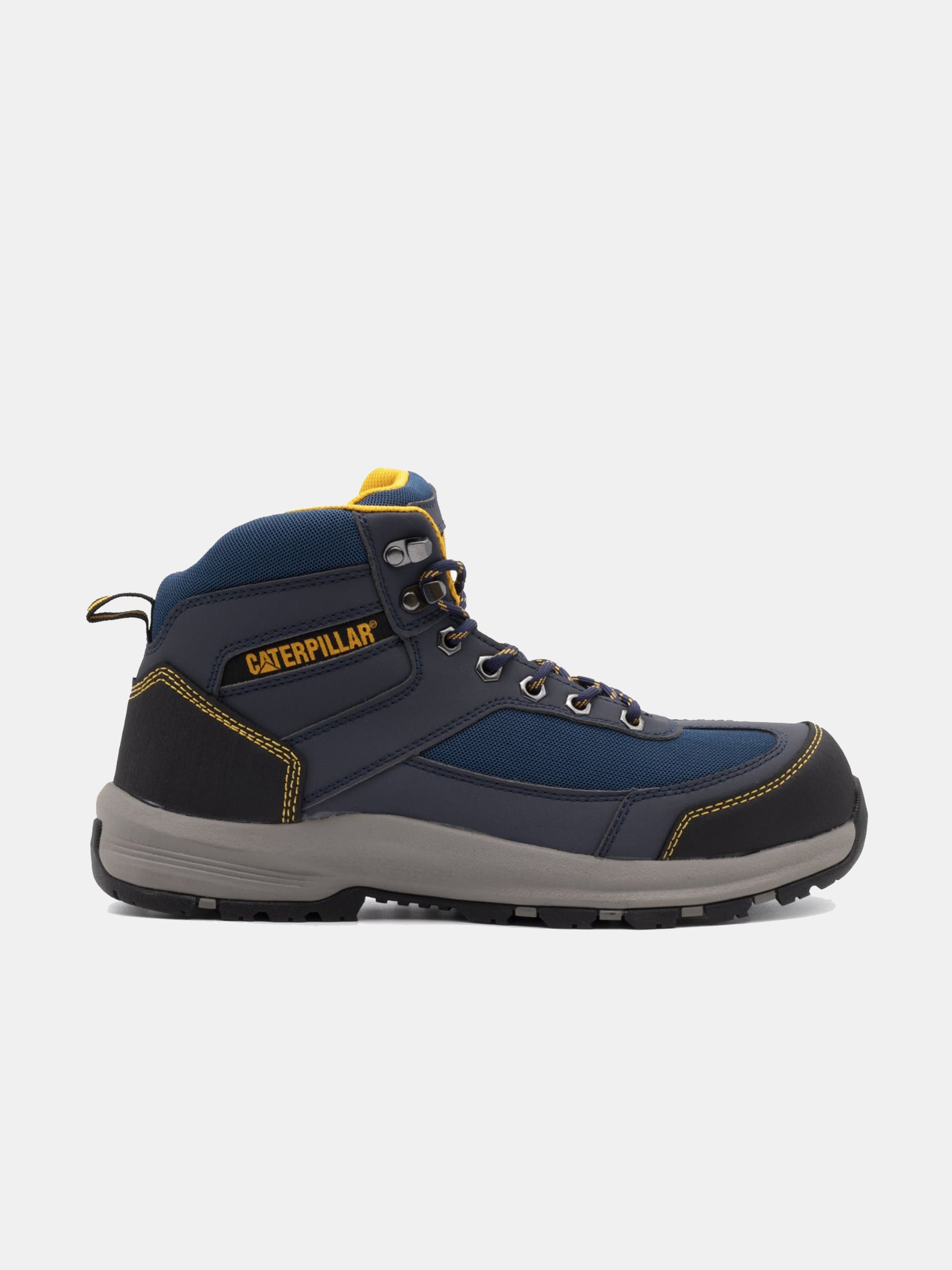 Caterpillar Men's Elmore Mid Steel Toe S1P Work Boot #color_Blue