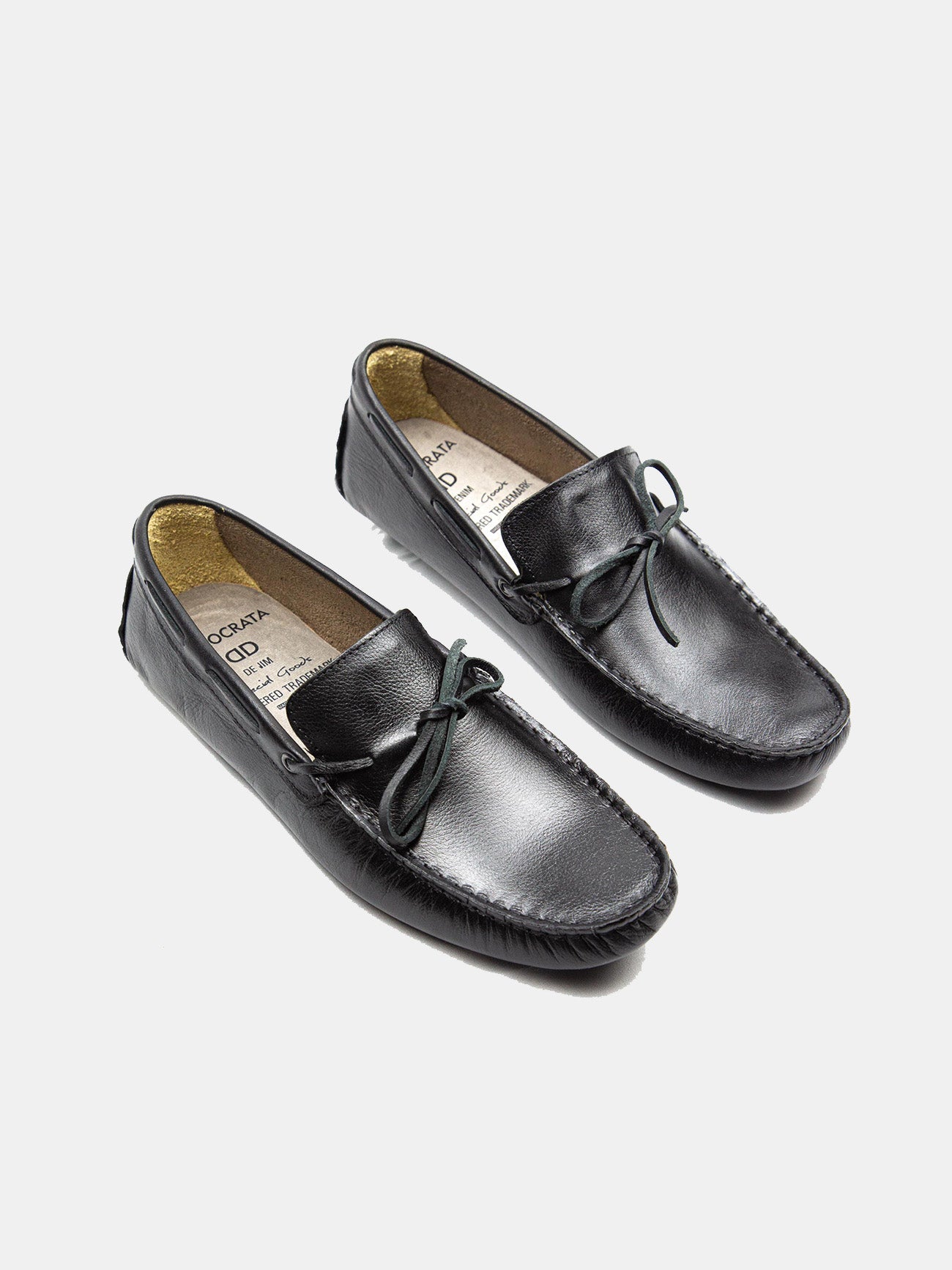 Democrata Laguna Men's Boat Shoes #color_Black