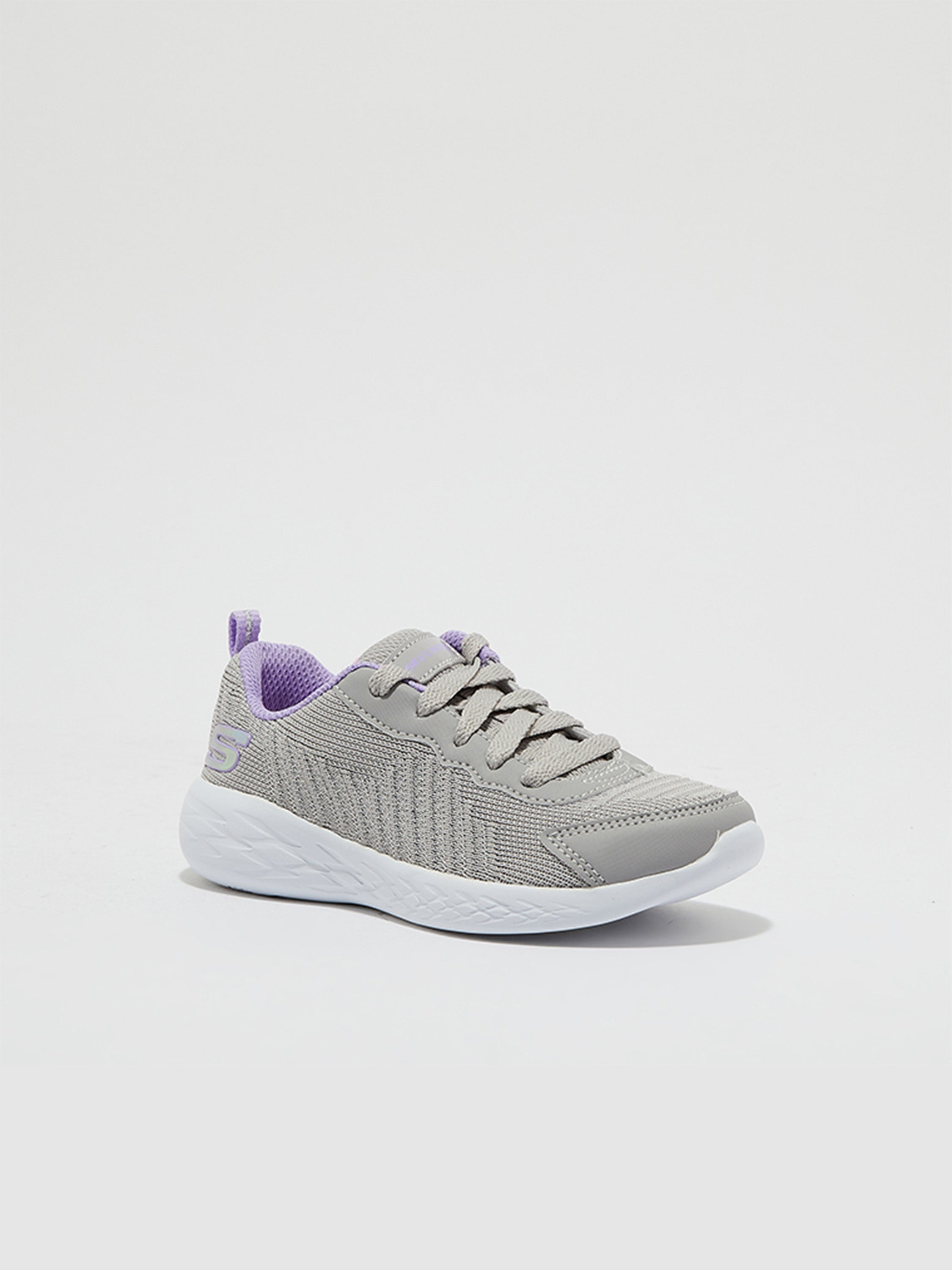 Skechers Girls Go Run 600 Trainers #color_Gray