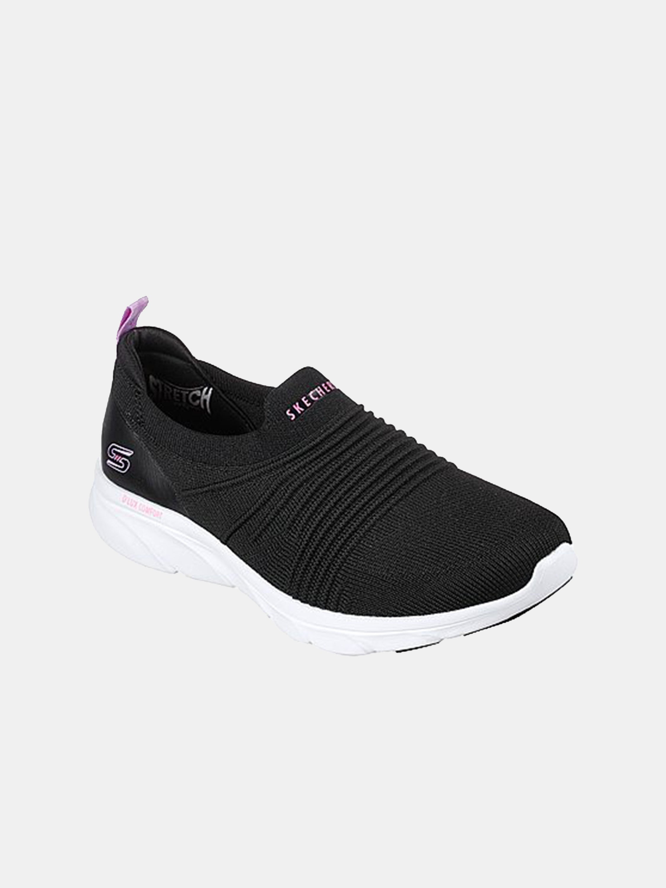 Skechers Women's D'LUX Comfort - Glow Time Trainers #color_Black
